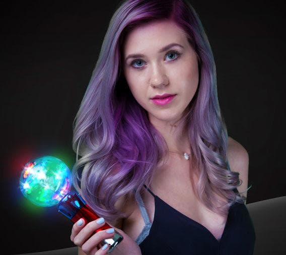 Light Up Magic Spinning Ball Wand