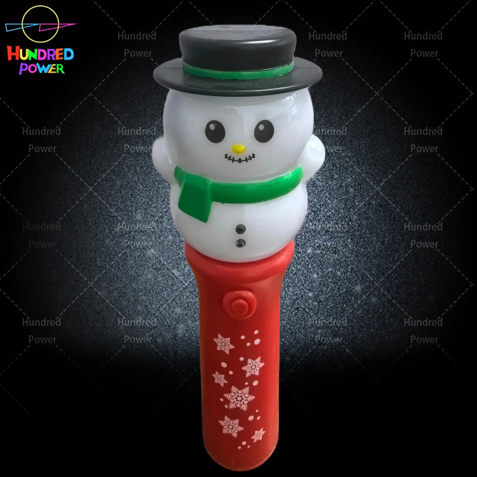 Snowman Mini Spinning Light Wand (24pcs, 3 styles mixed), 3*AG13 (included)
