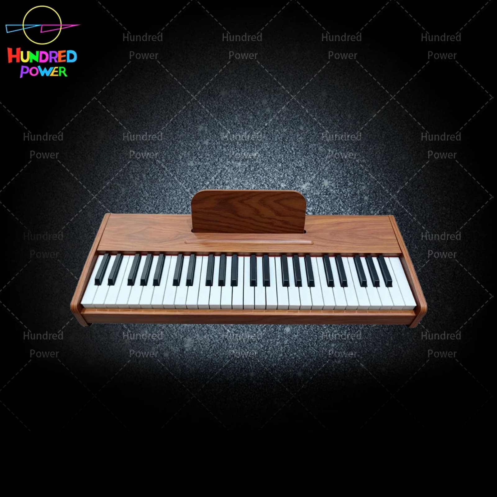 49-Key Digital Piano, Brown, White with Pink Keys, Pink with Pink Keys