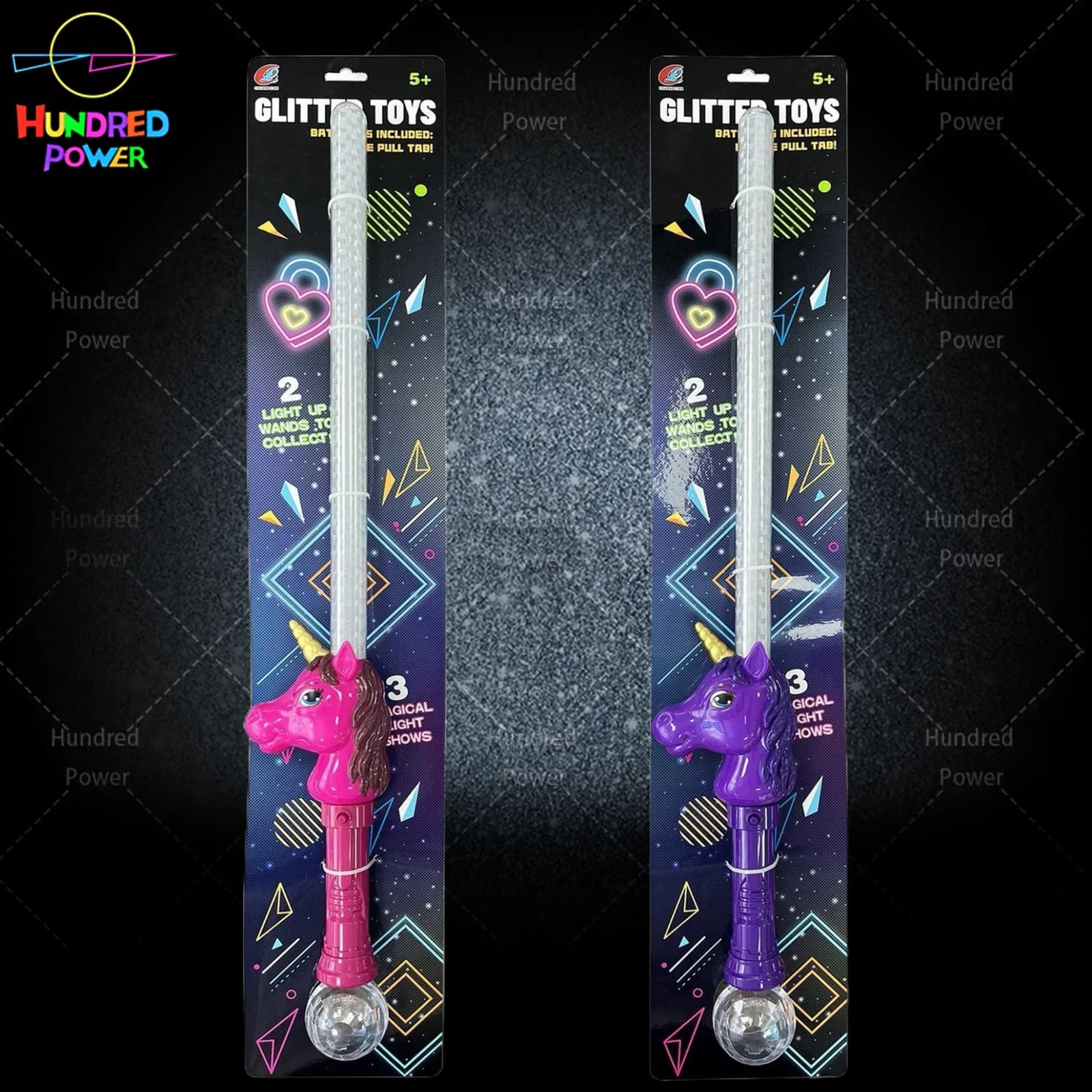 Unicorn Light-Up Wand (Batteries Not Included)