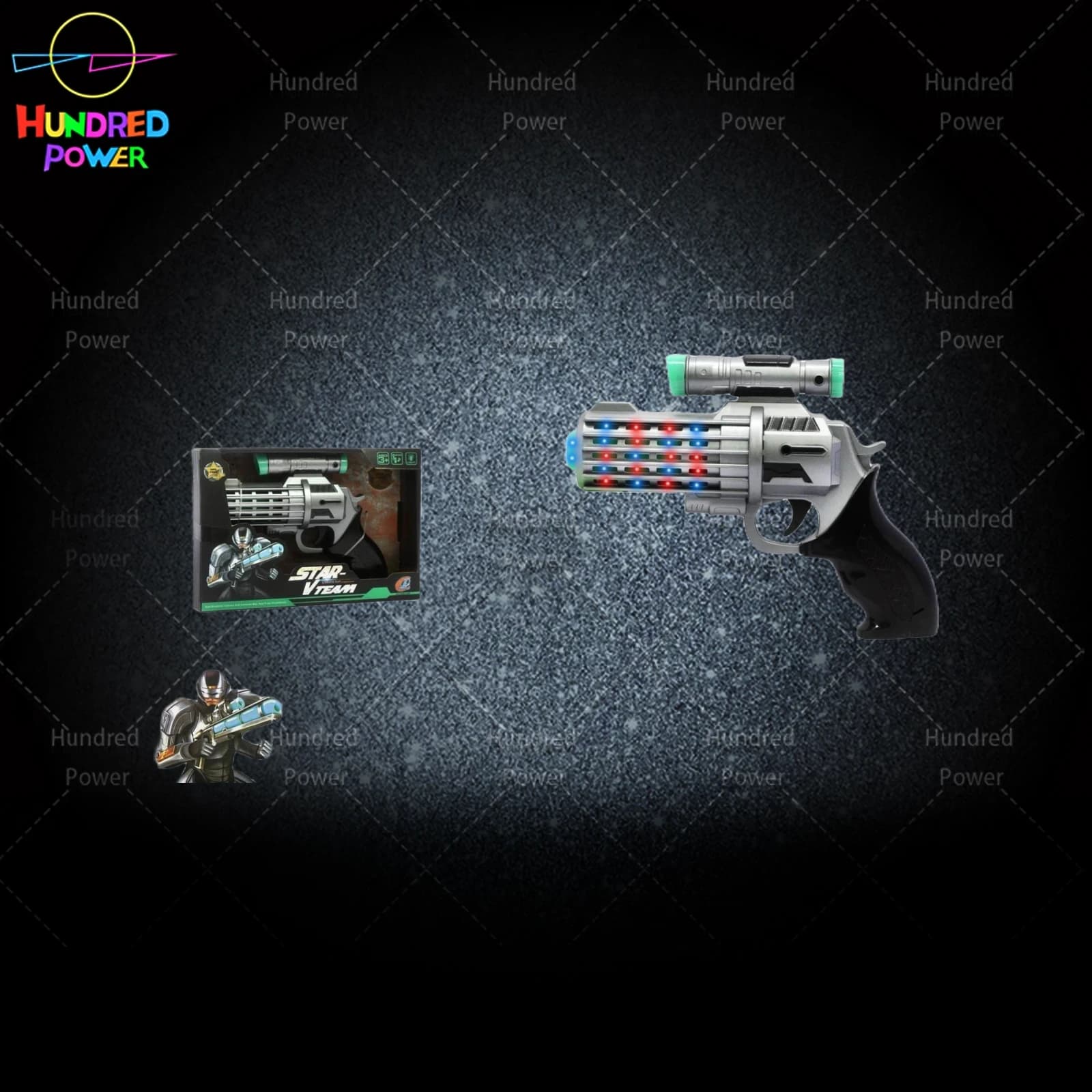 Space Projection Flashlight Gun