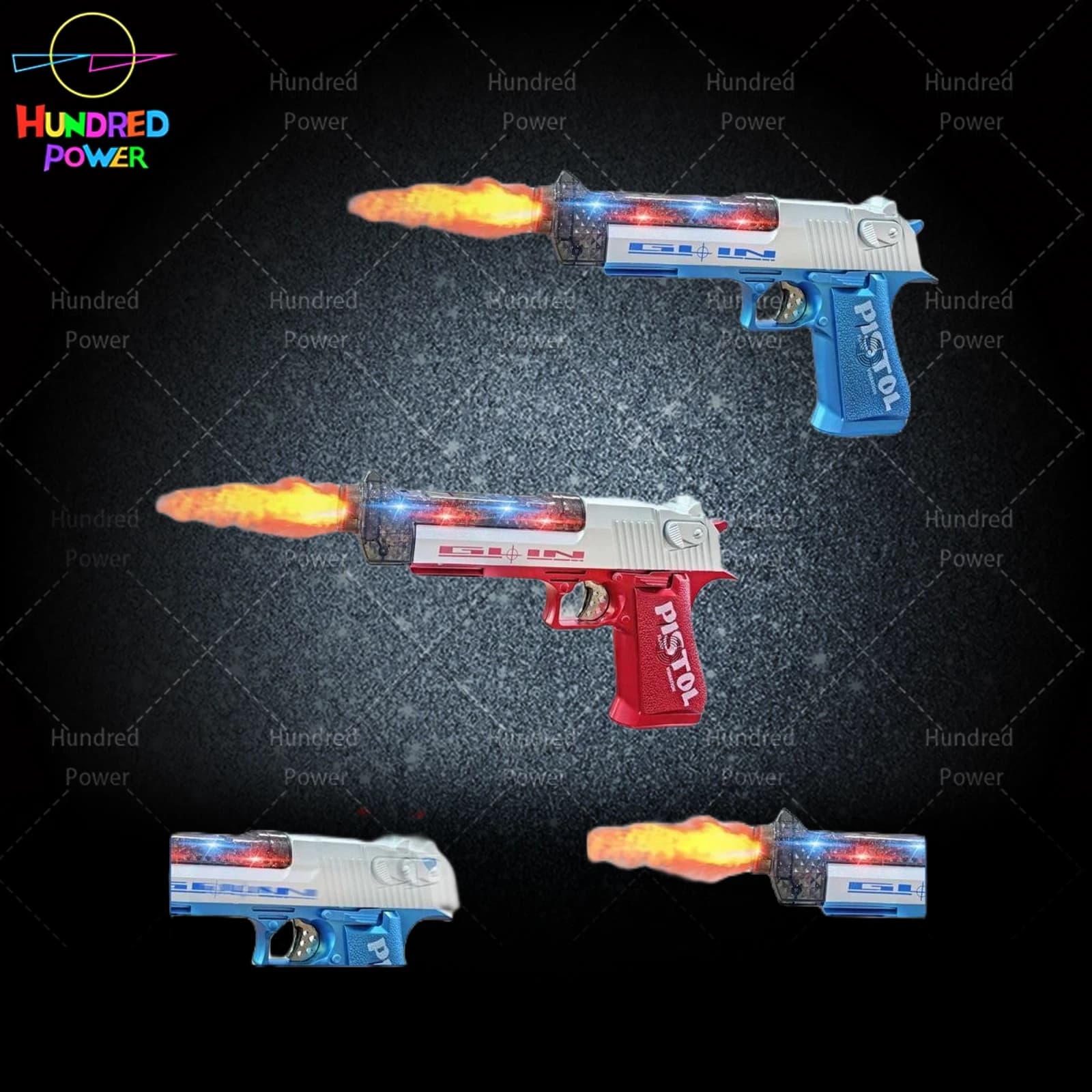 Cool Spray Vibration Sound and Light Gun