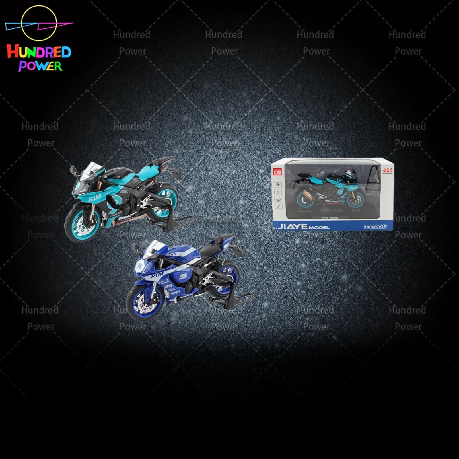 1:12 Yamaha R1M Alloy Motorcycle Model