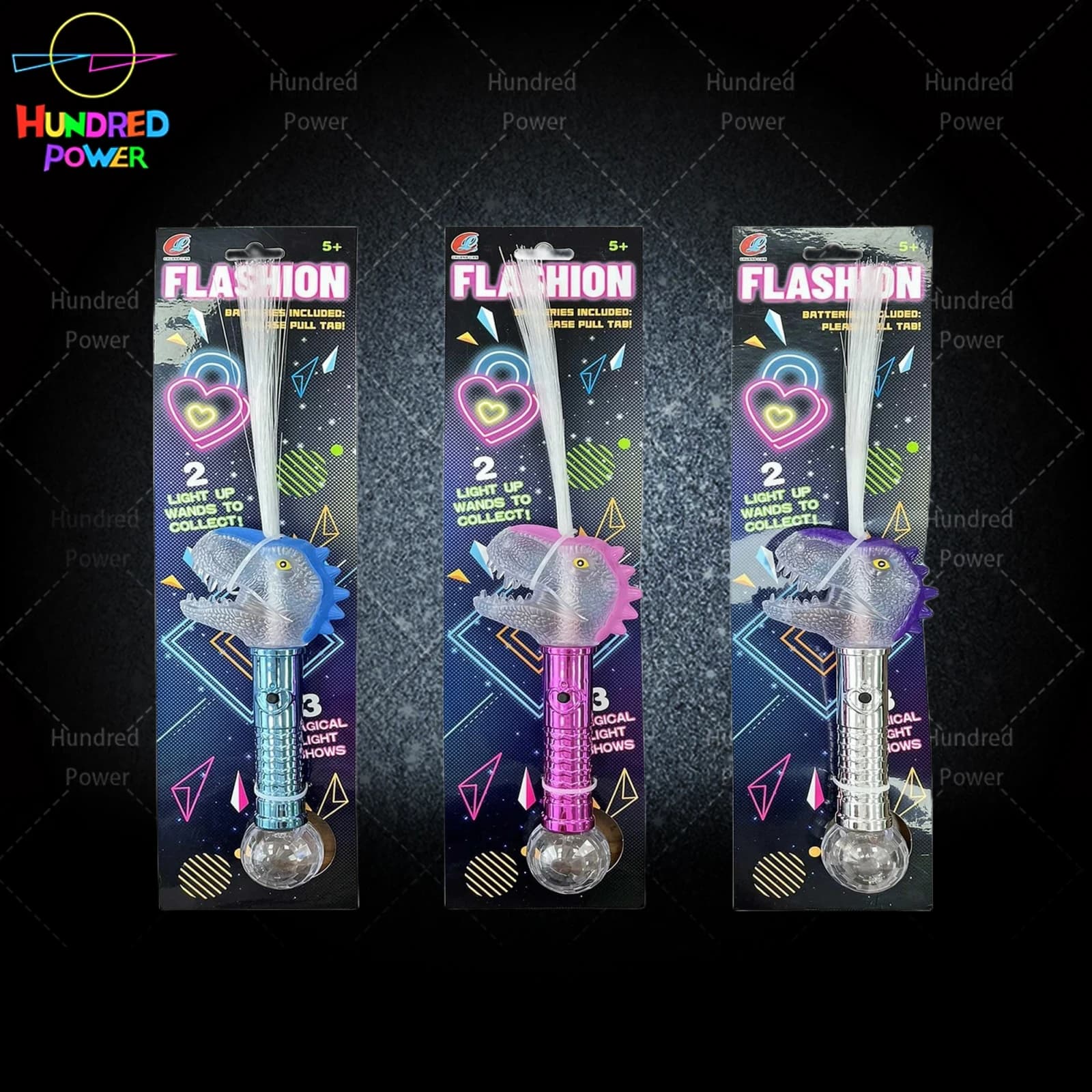 Dinosaur Fiber Optic Stick (Batteries Included)
