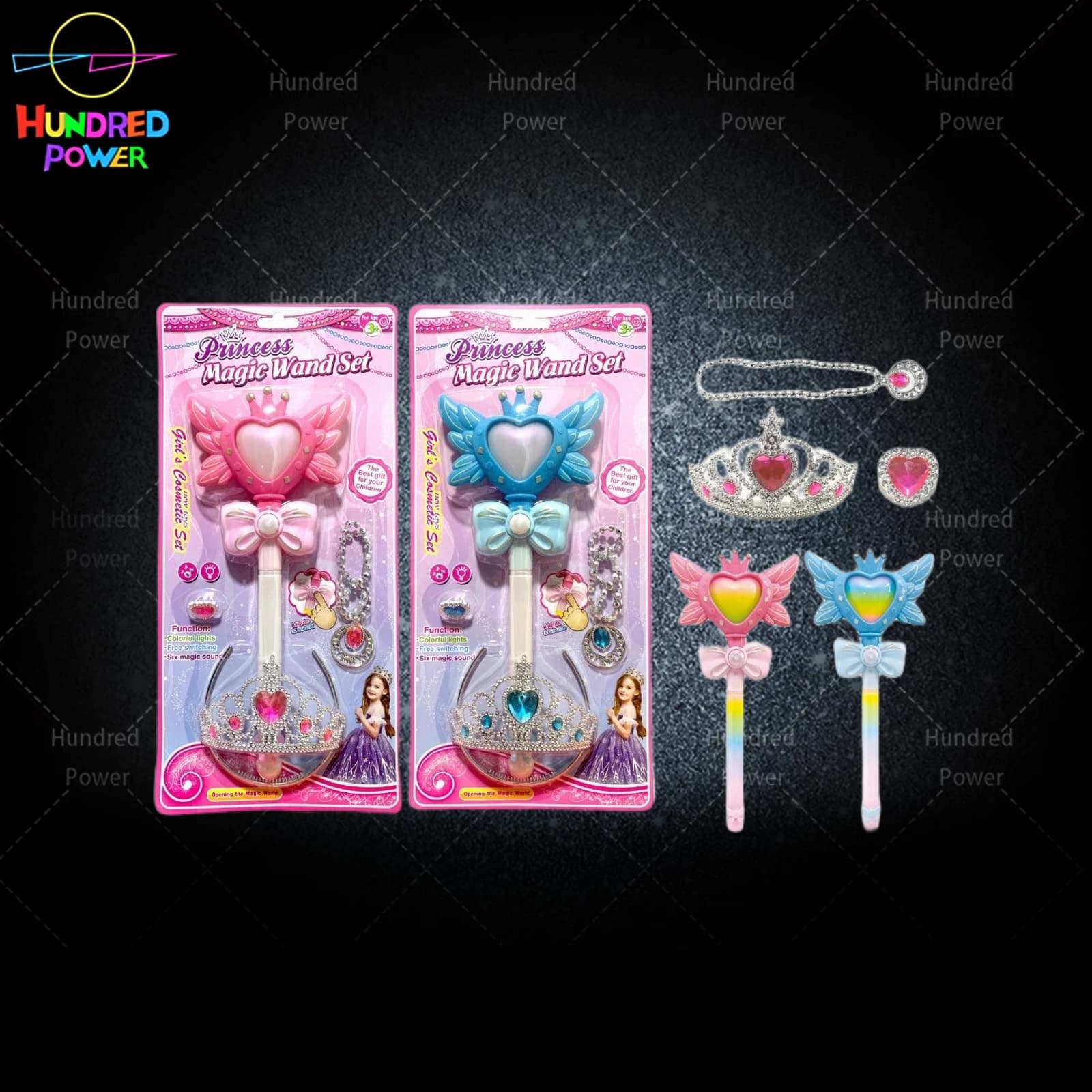 Angel Heart Sound and Light Magic Wand (3 Accessories)