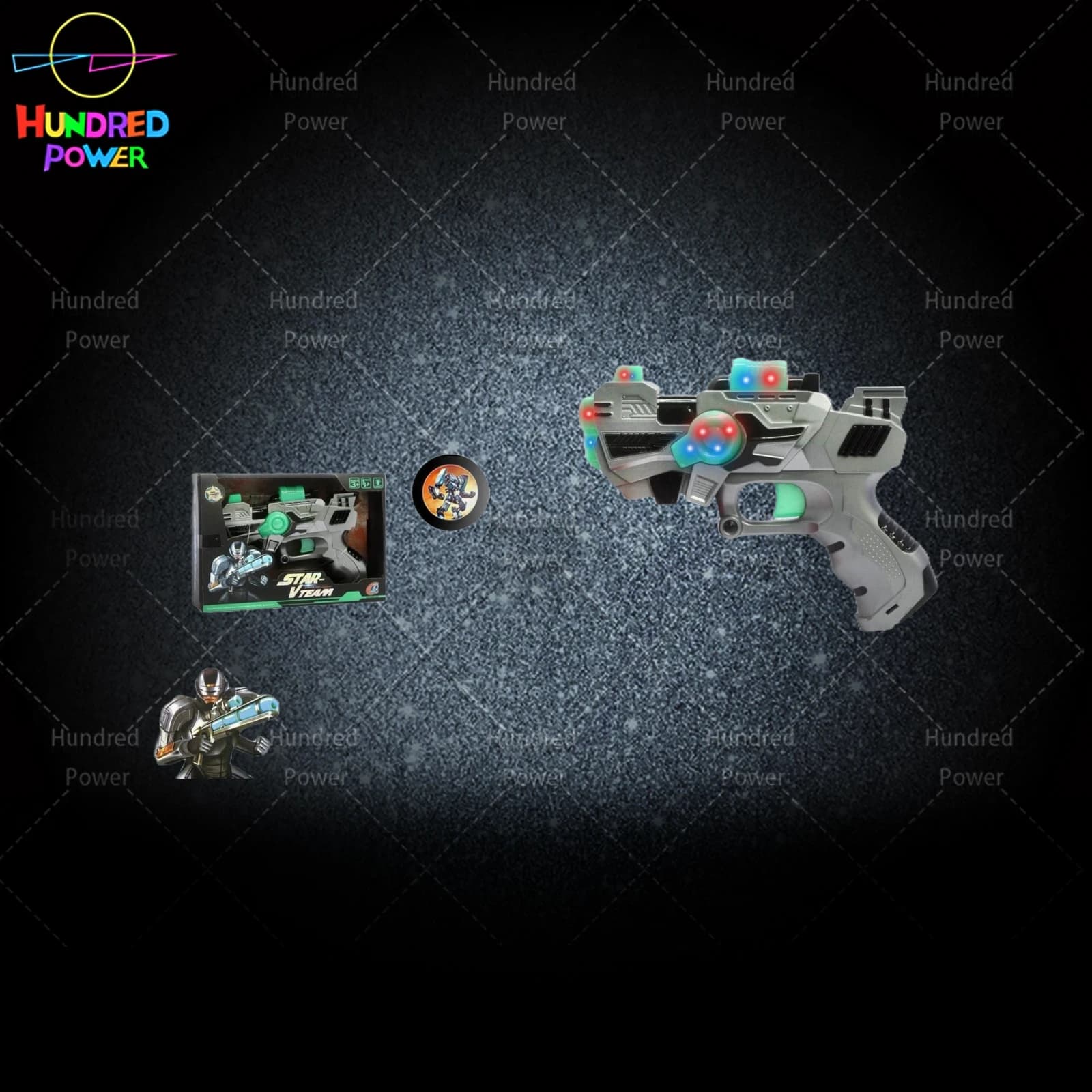 Space Projection Flashlight Gun