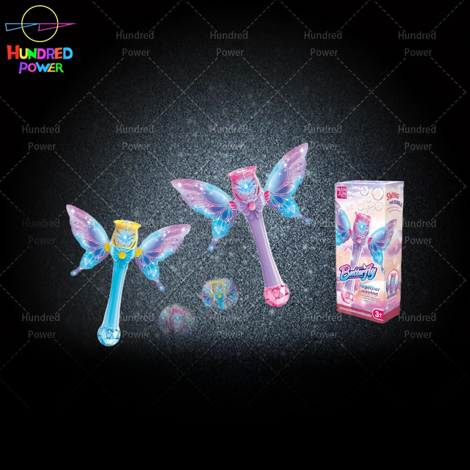 5-Hole Rose Butterfly Magic Wand (Solid Color, Two-Color Mix)