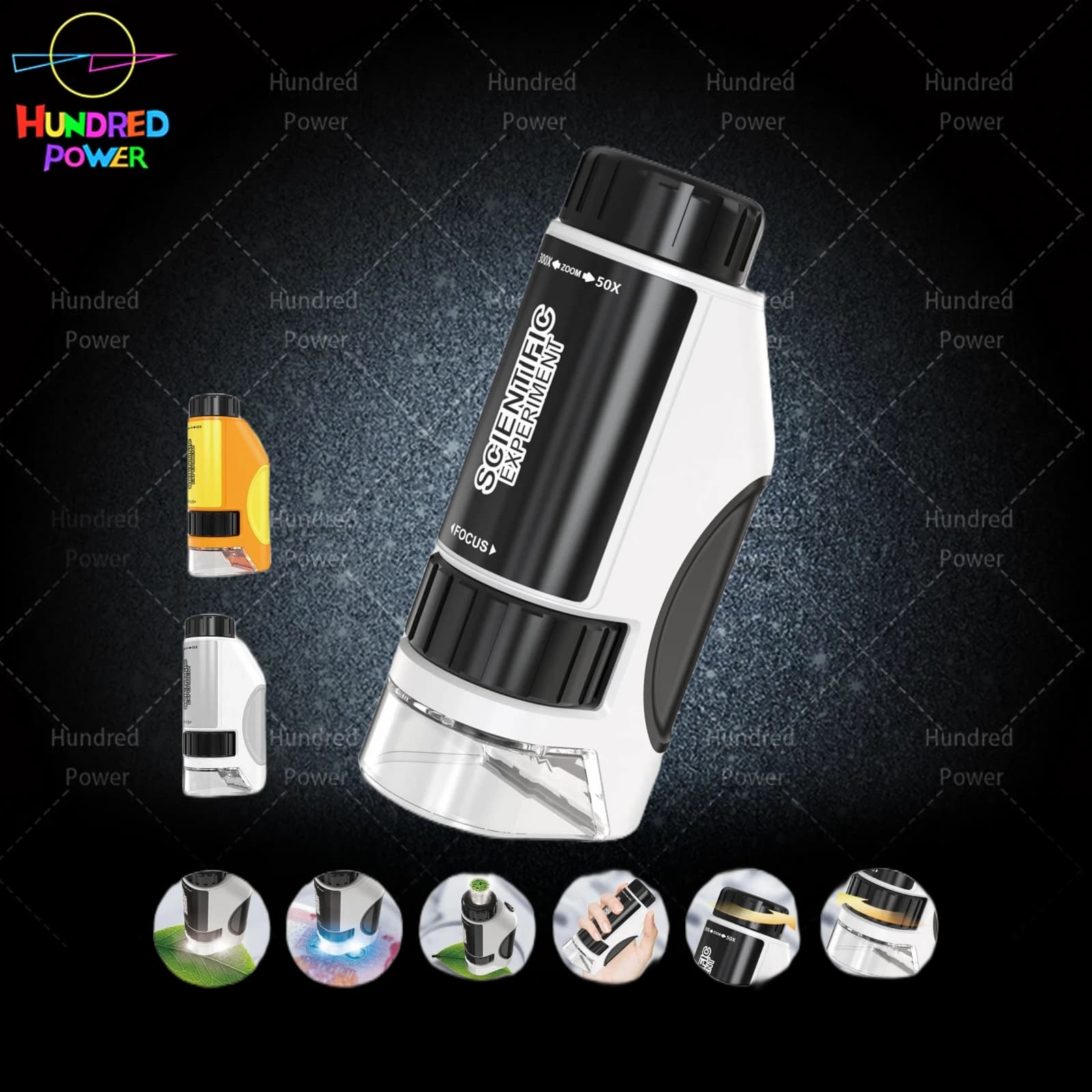 Handheld Microscope 50X-300X in default color