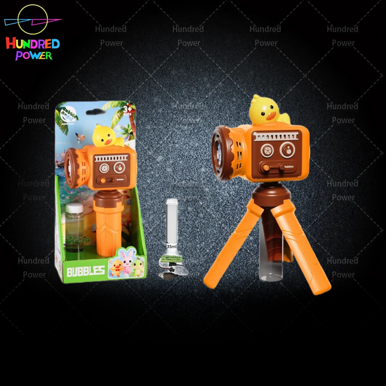 Projector Duck Bubble Machine with Lights, 5-Hole product image