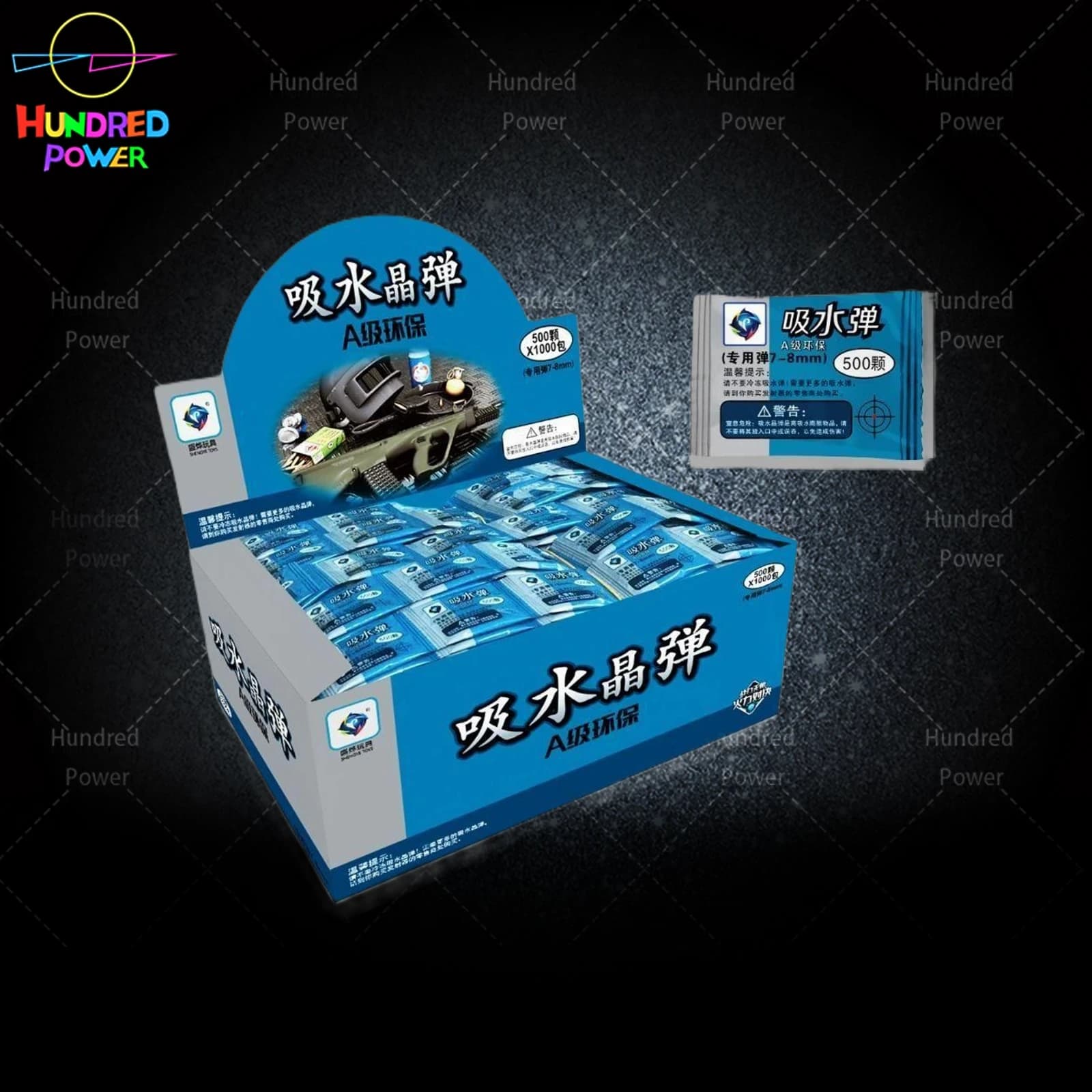 High-Quality Dry Water Beads Pack (1000 packs/box)