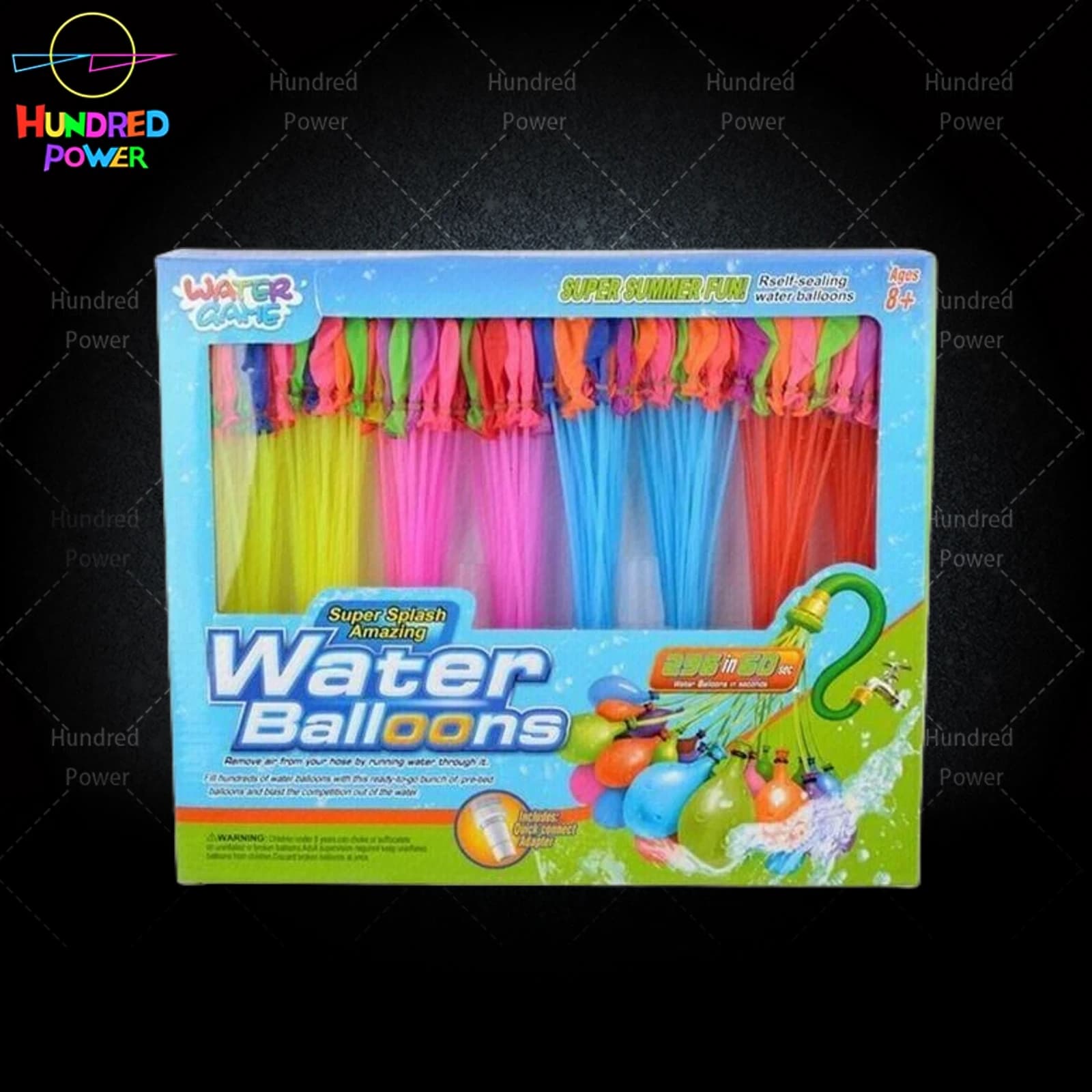 8-bunch mixed-color water balloons