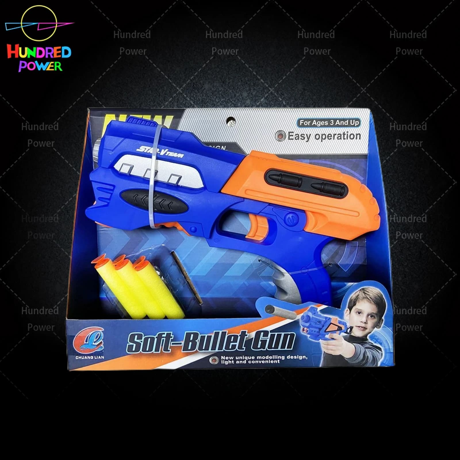 Soft Bullet Gun (Two-Color Assortment)