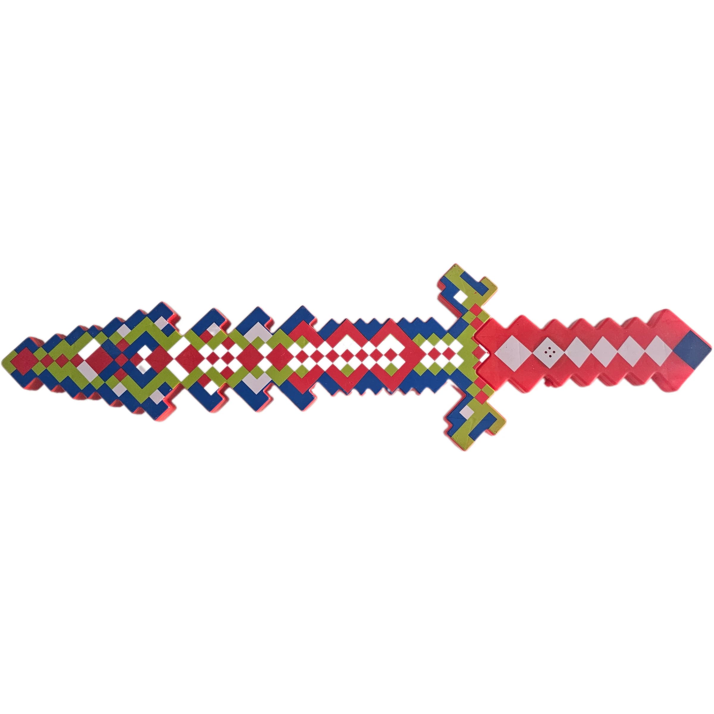 Mardi Gras Pixel Bubble Wand with good gold alkaline battery