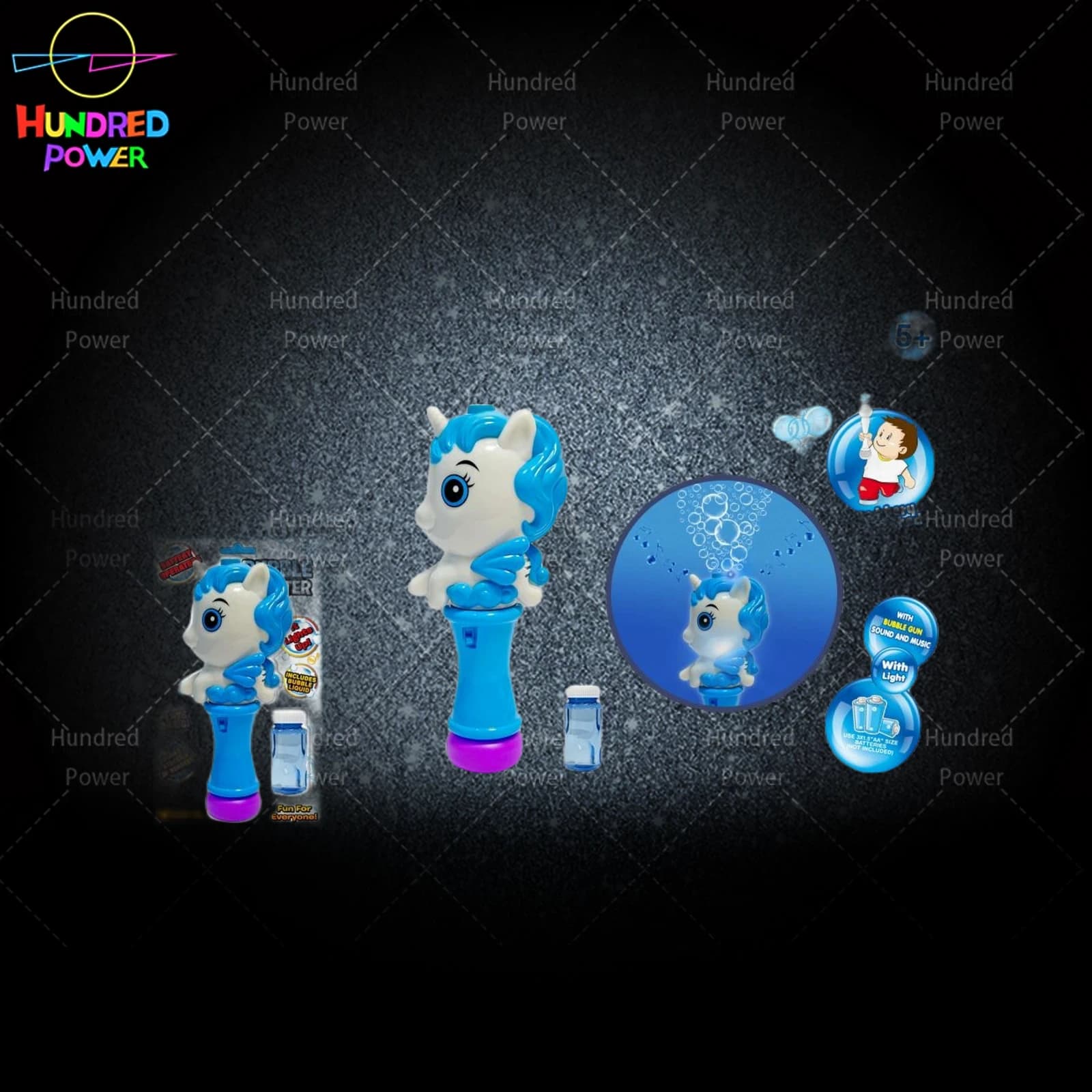Dinosaur Multi-Hole Bubble Gun in default color