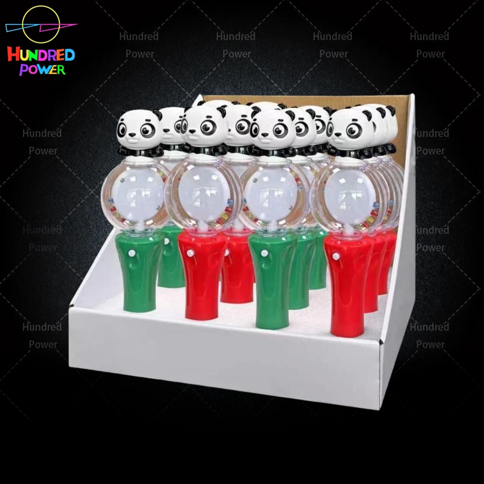 Panda Spinning Ball Wand (12-Piece Pack)