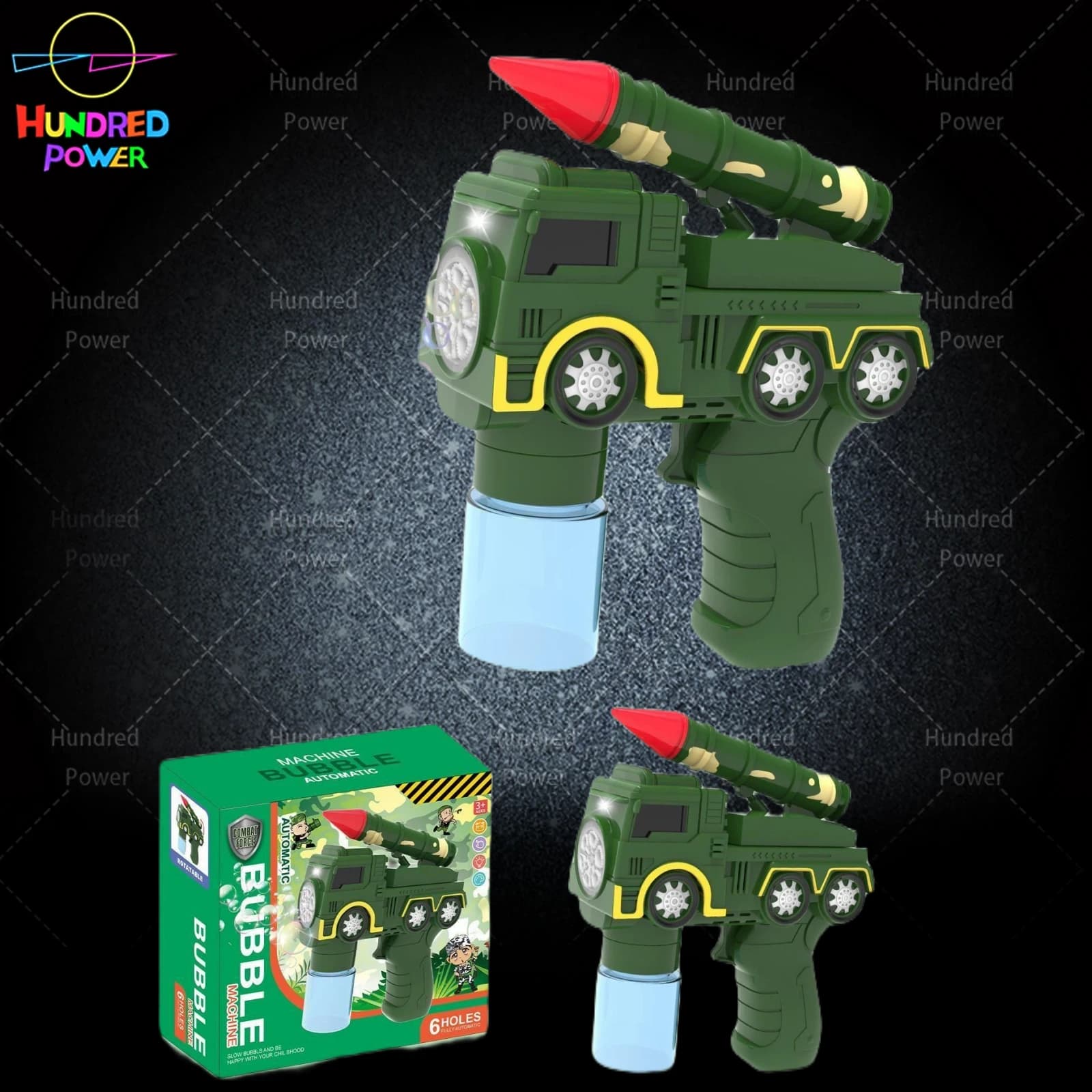 Rocket Launcher Bubble Machine
