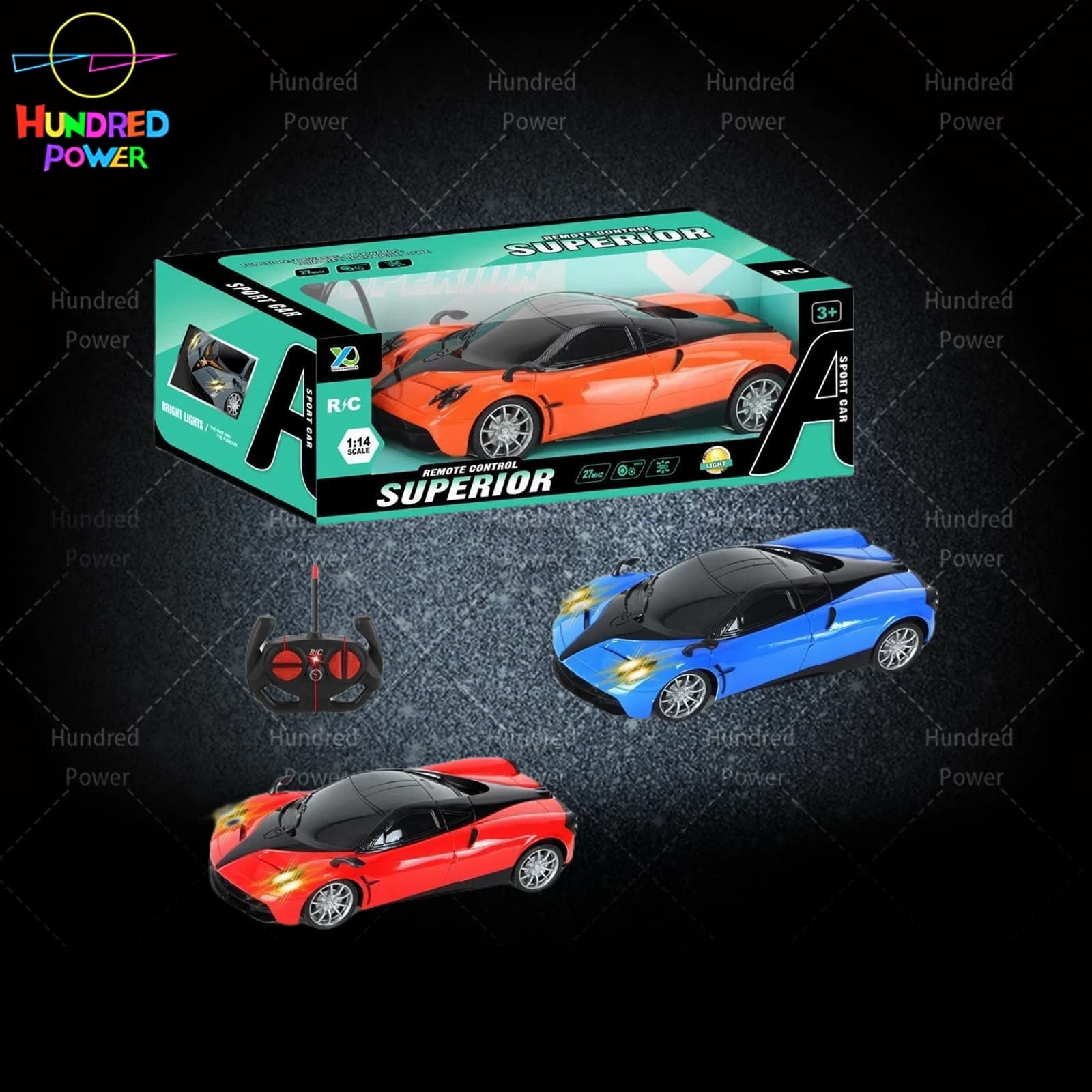 1:14 Four-Channel Pagani Remote Control Car with Front Lights (Batteries Not Included, GCC)