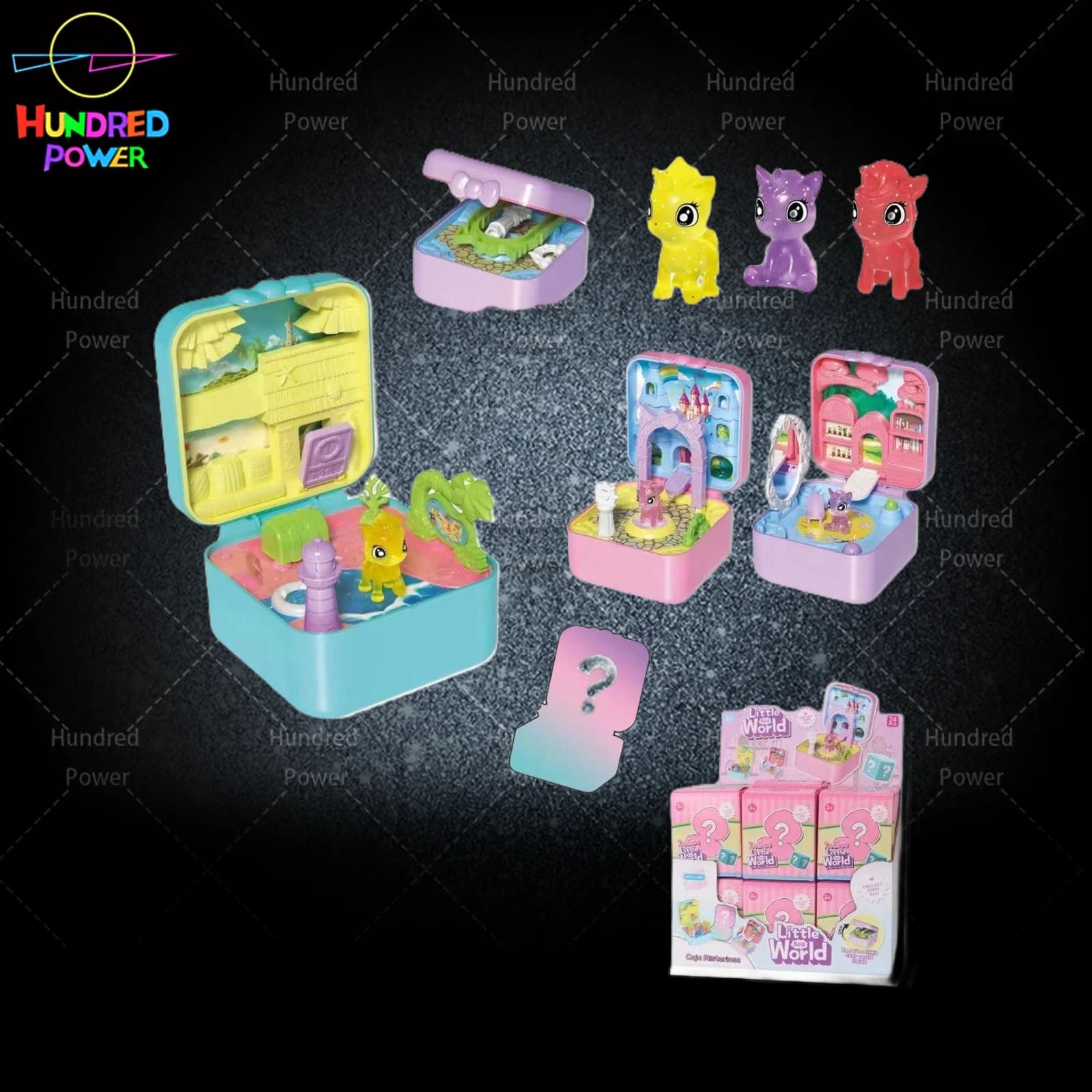 3 Styles Unicorn 24PCS animal model set product image