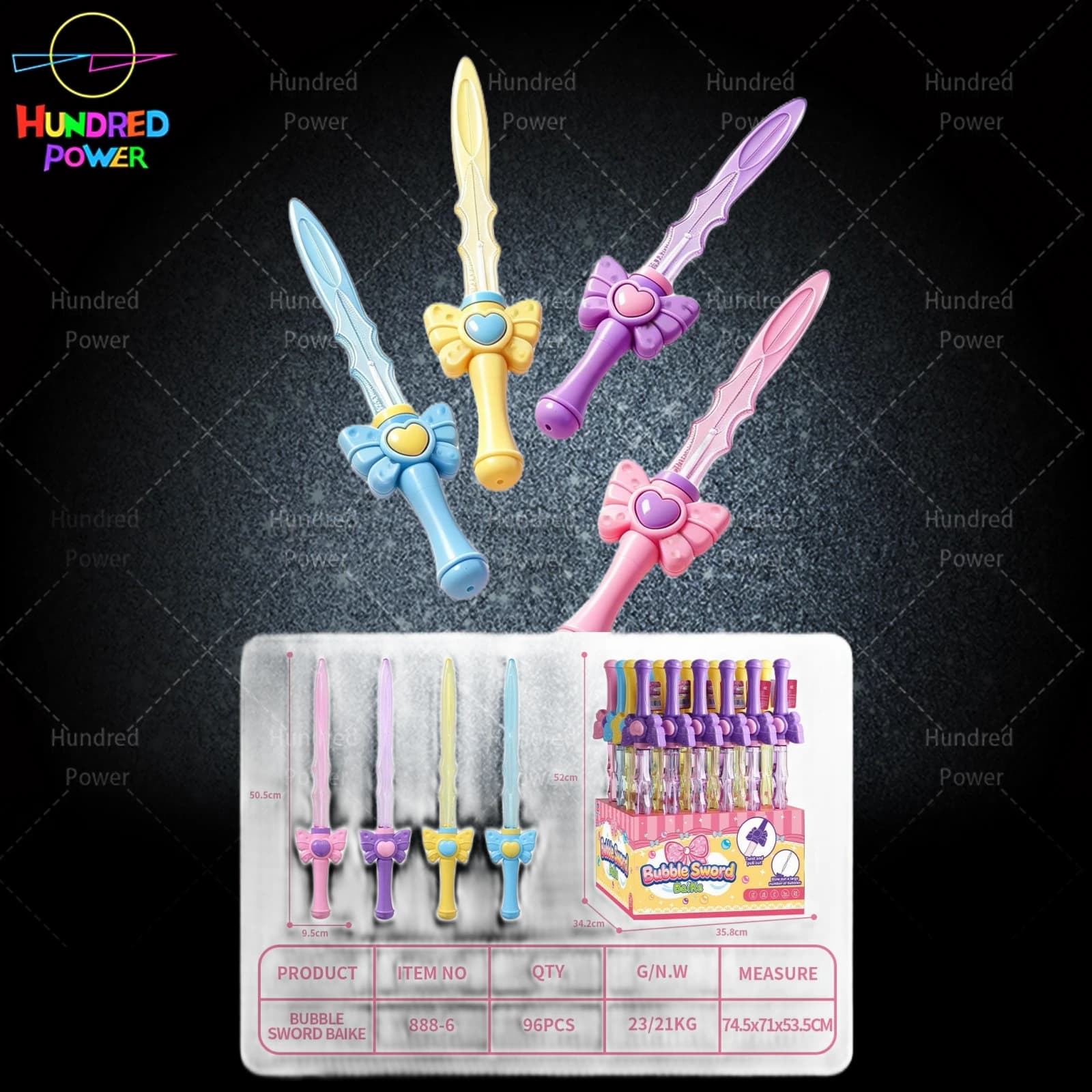 53cm Bow Bubble Wand