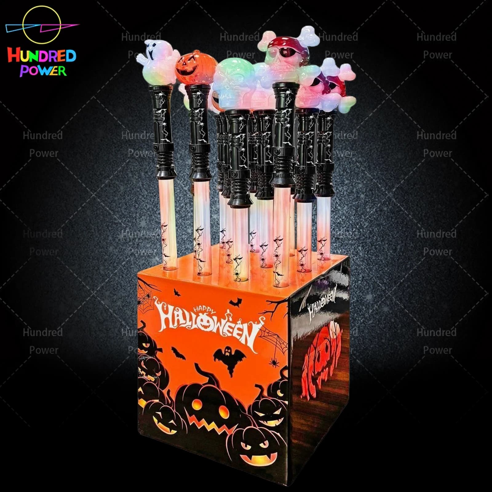 Four-Style Halloween Glow Sticks (12PCS)