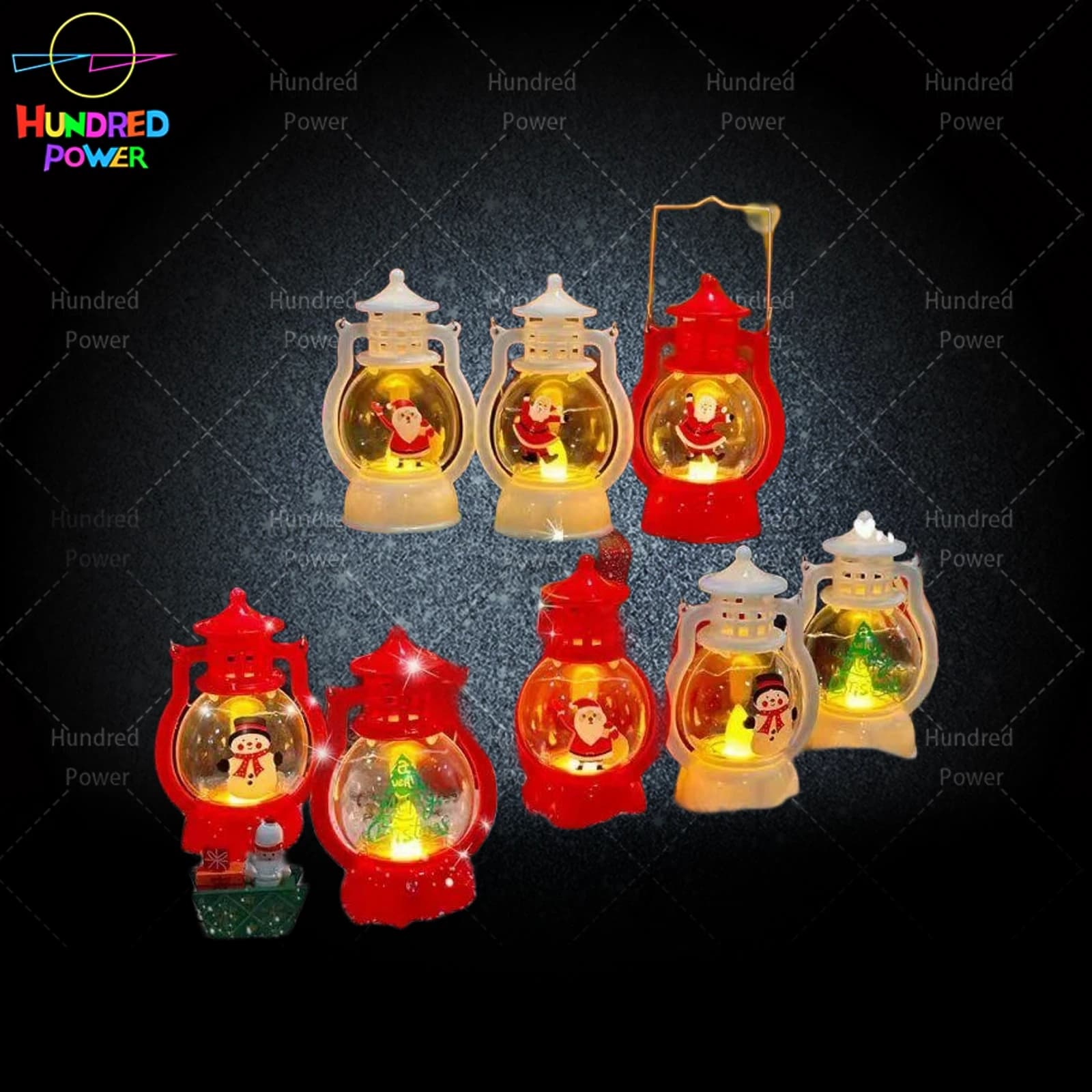 Christmas Retro New Year Portable Night Light, Glowing Oil Lamp, Retro Electronic Lantern, Cross-border Christmas Gift