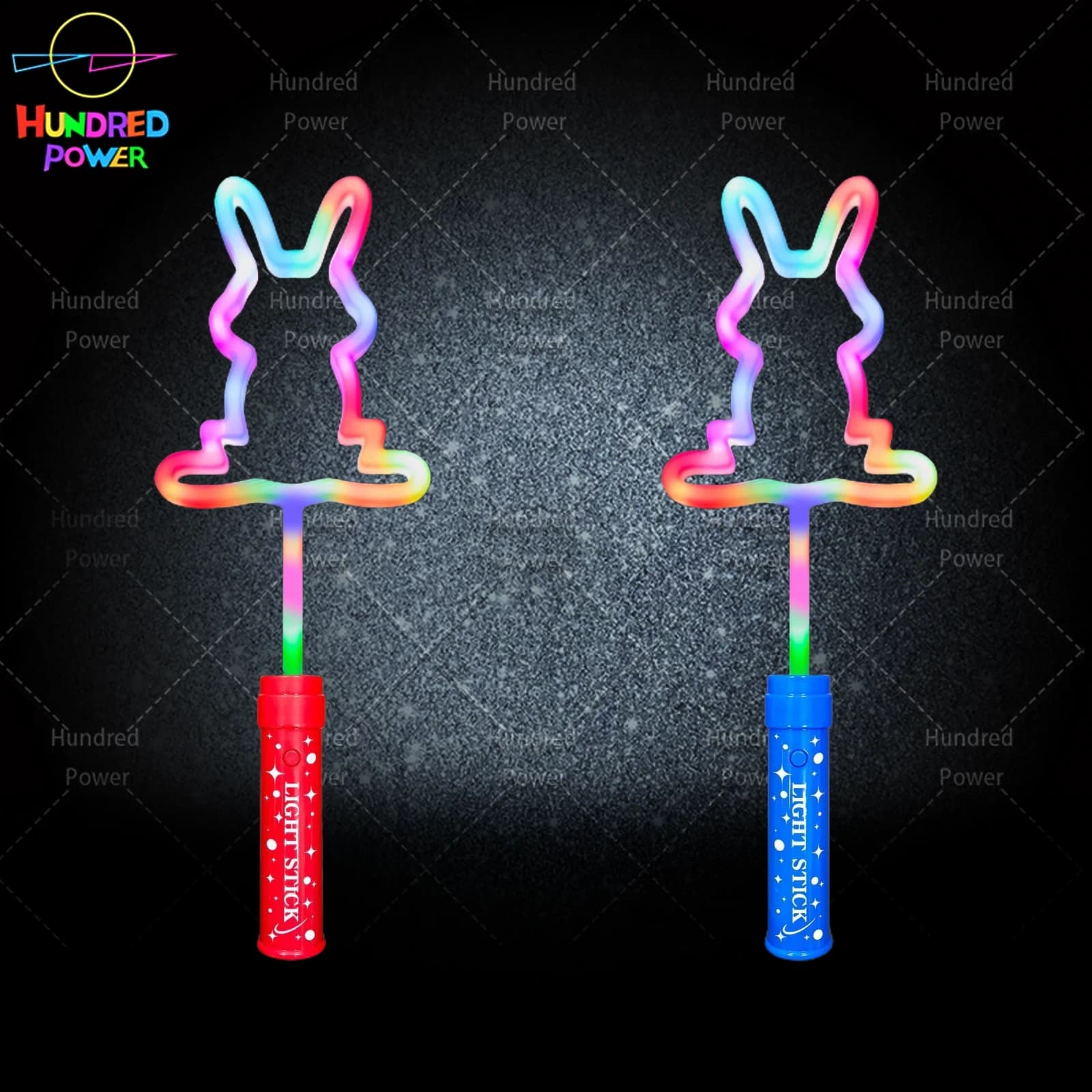 Ultrasonic Rabbit Round Handle Flashing Wand
