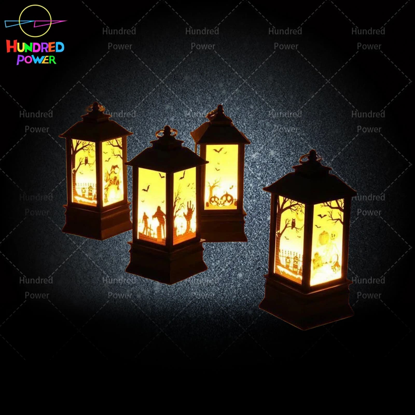 Halloween Square Lantern (Medium) 6PCS