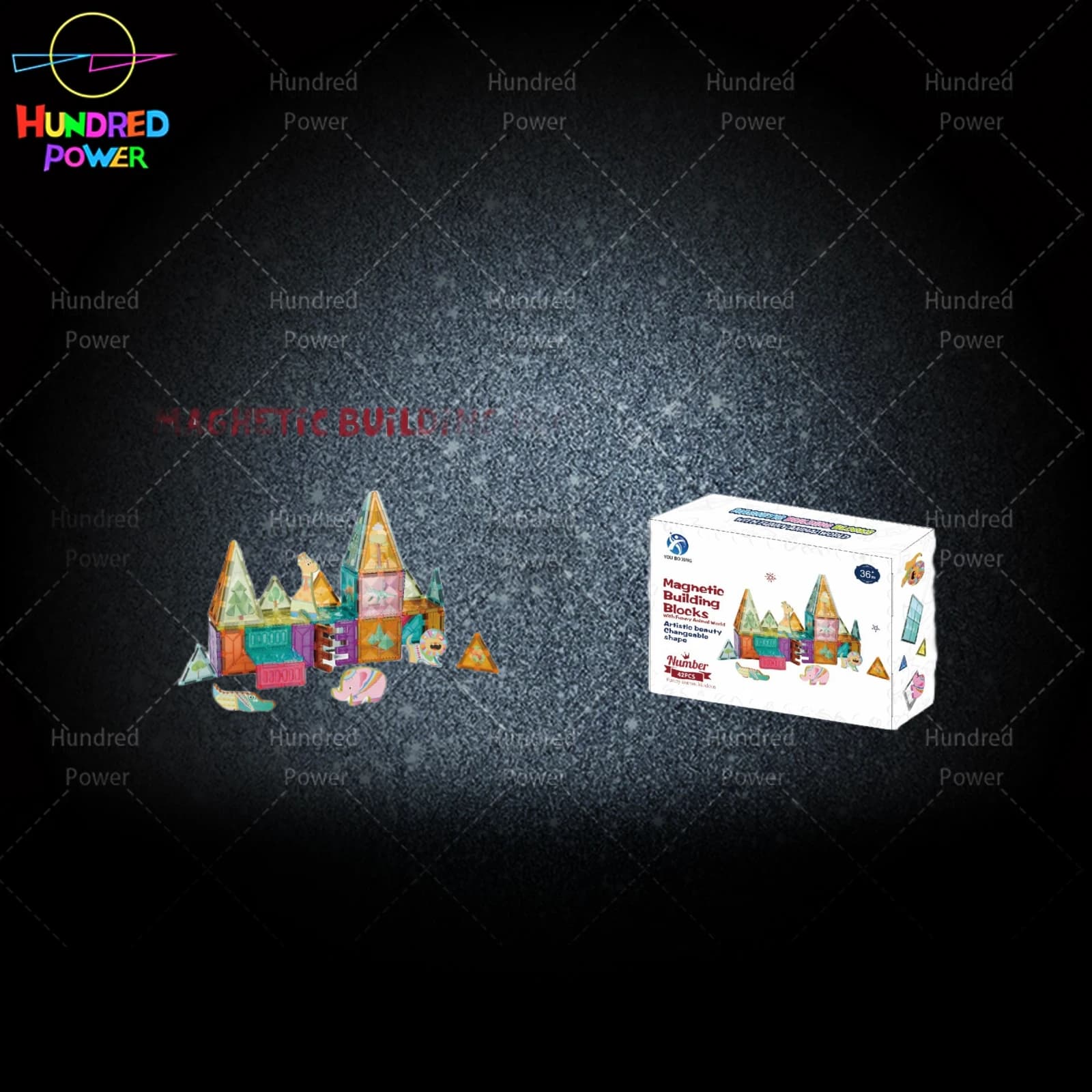 Magnetic Tiles Animal World 42PCS