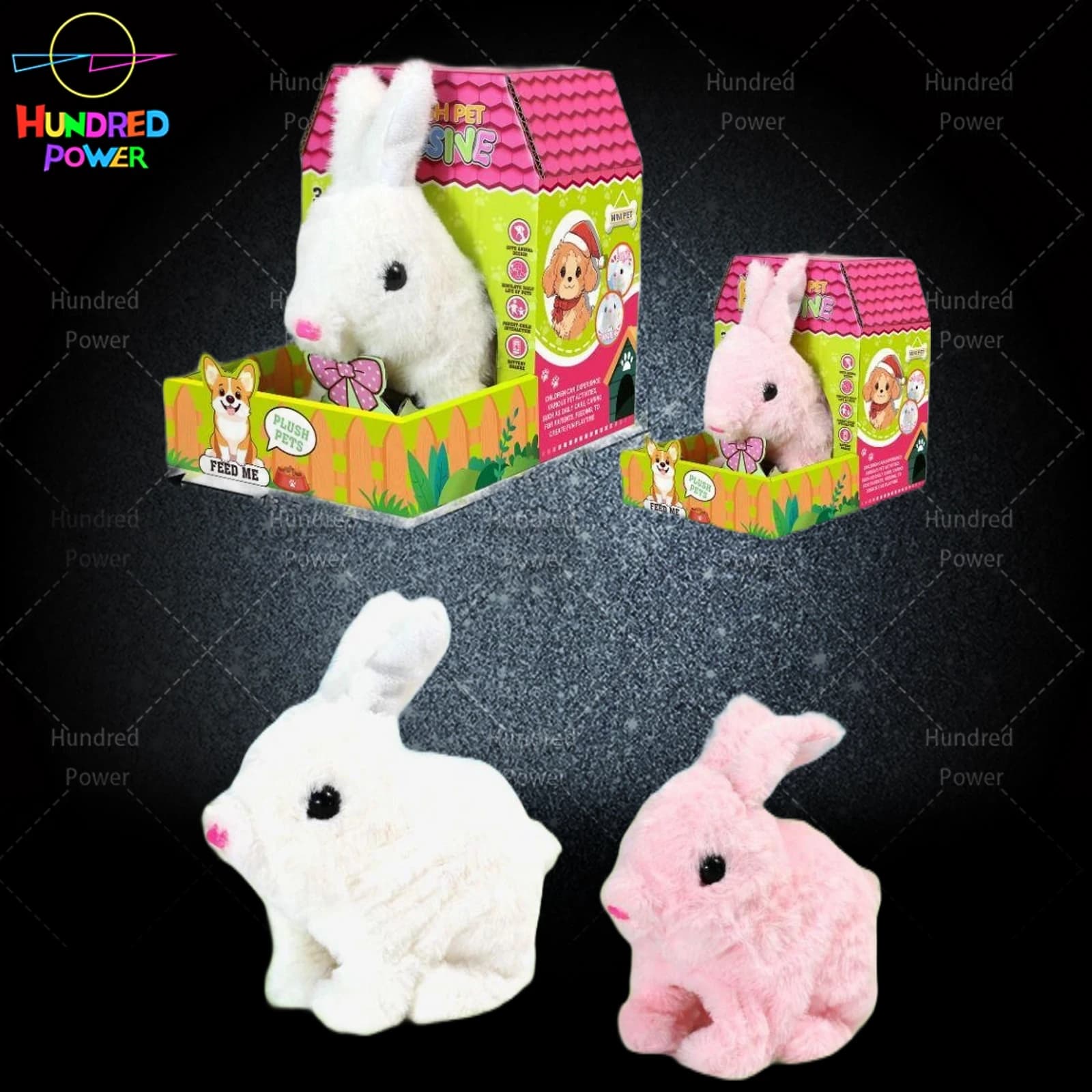 Electric Plush Series Realistic Bouncing Rabbit