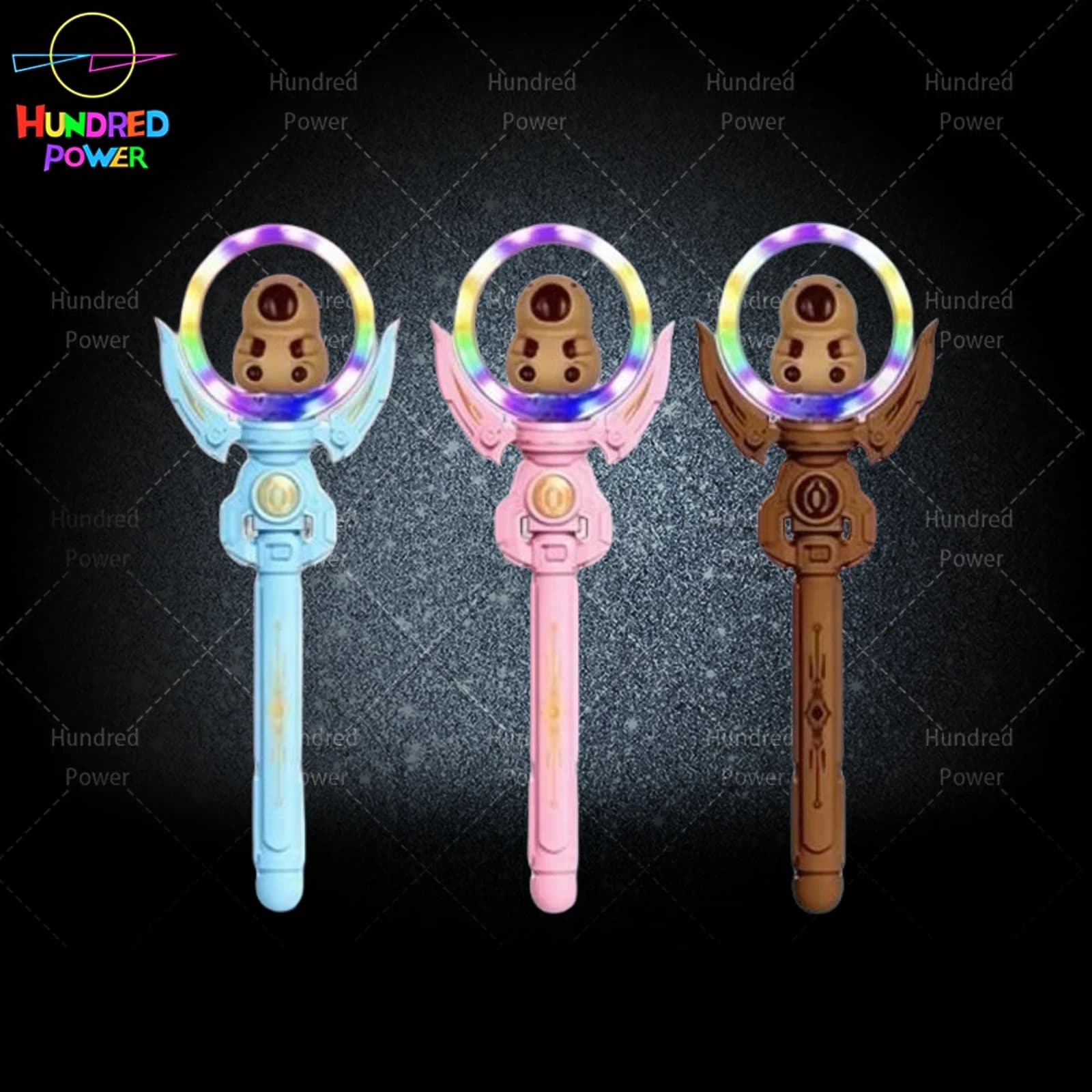 Capybara Dream Spinning Ball Light-Up Magic Wand product image