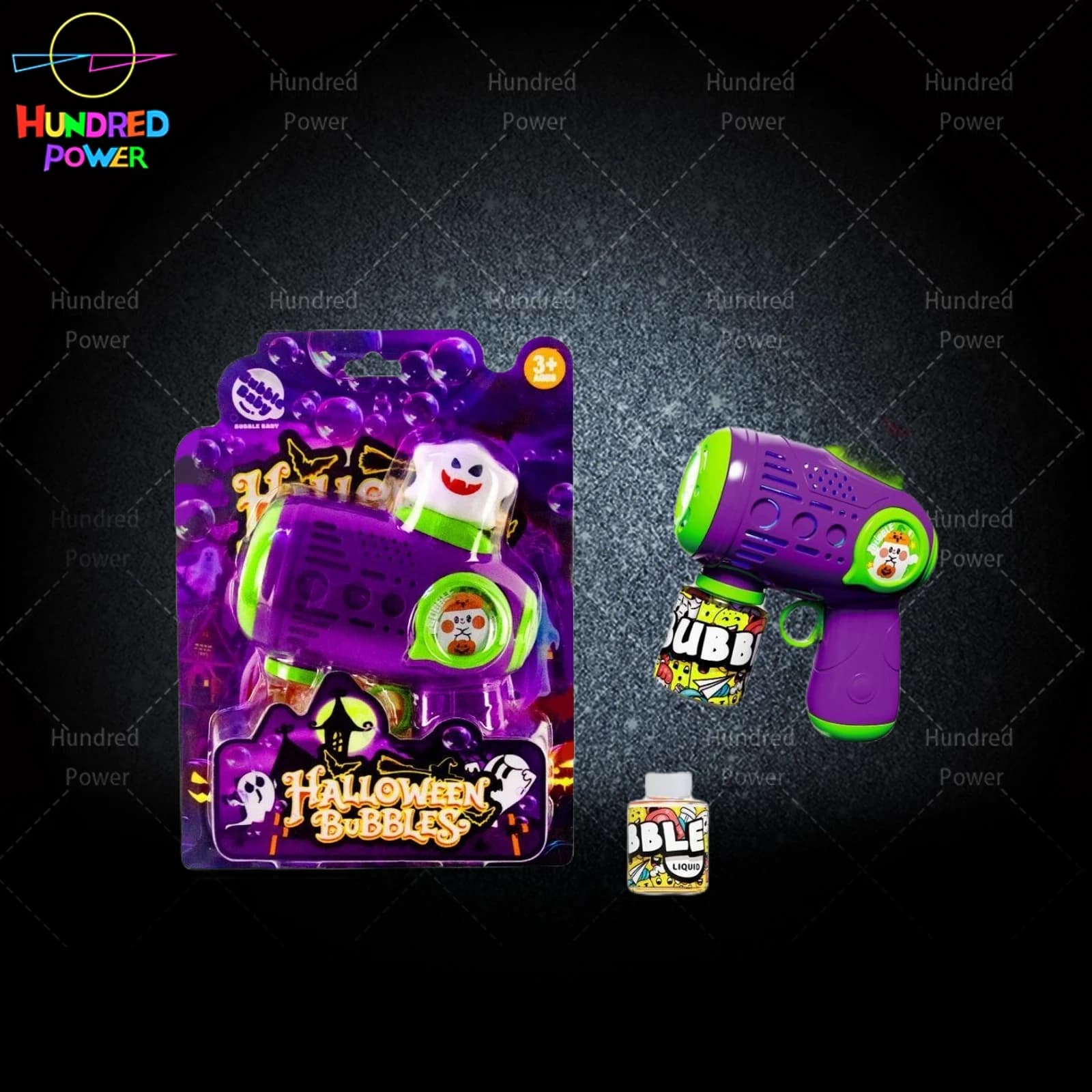 Ghost Bubble Gun with Lights, 5-Hole product image