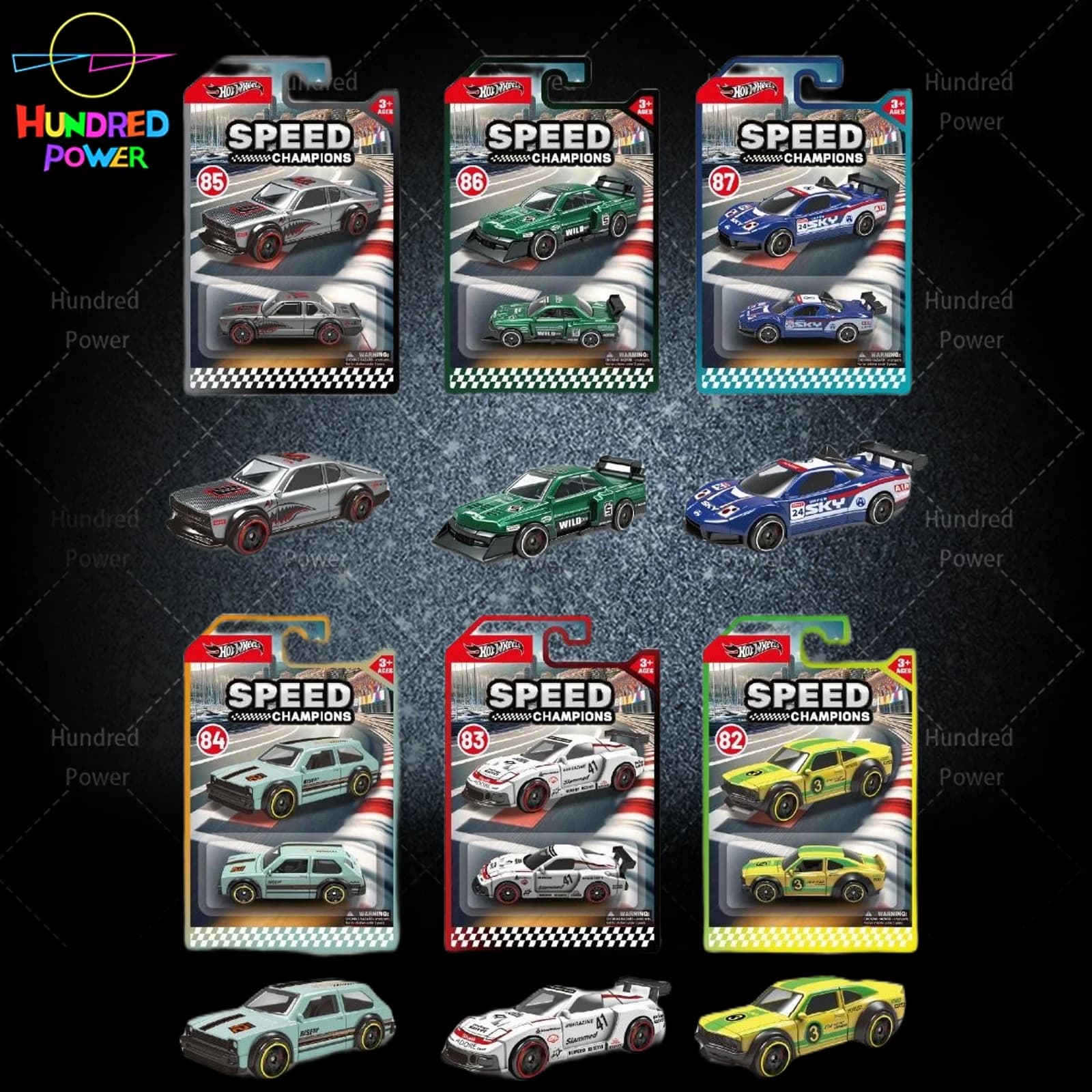 1:64 Sports Car 6-Model Assortment (Set 18)