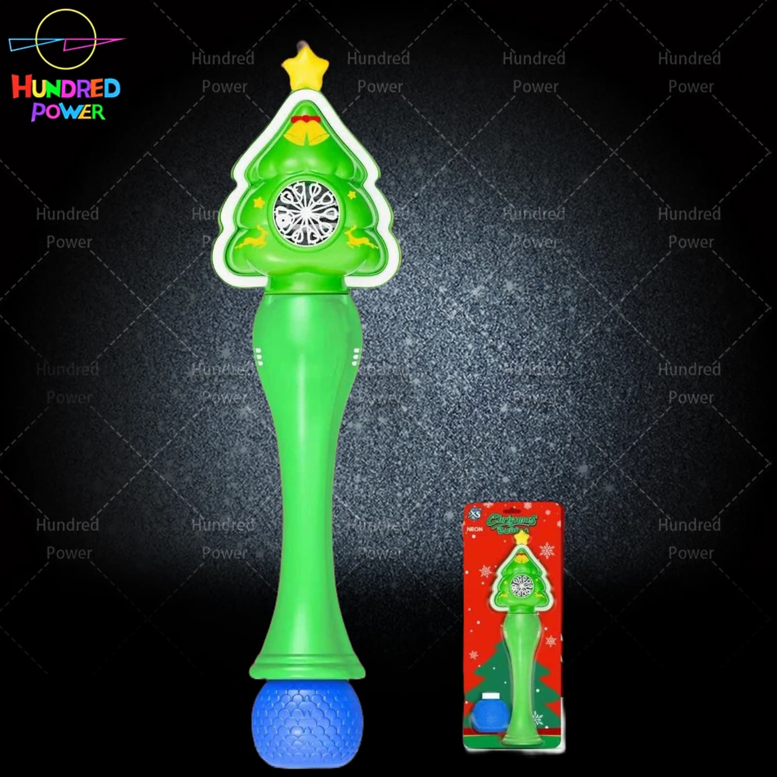 Christmas Tree Stick 10-Hole Treasure Box 3*AA Battery
