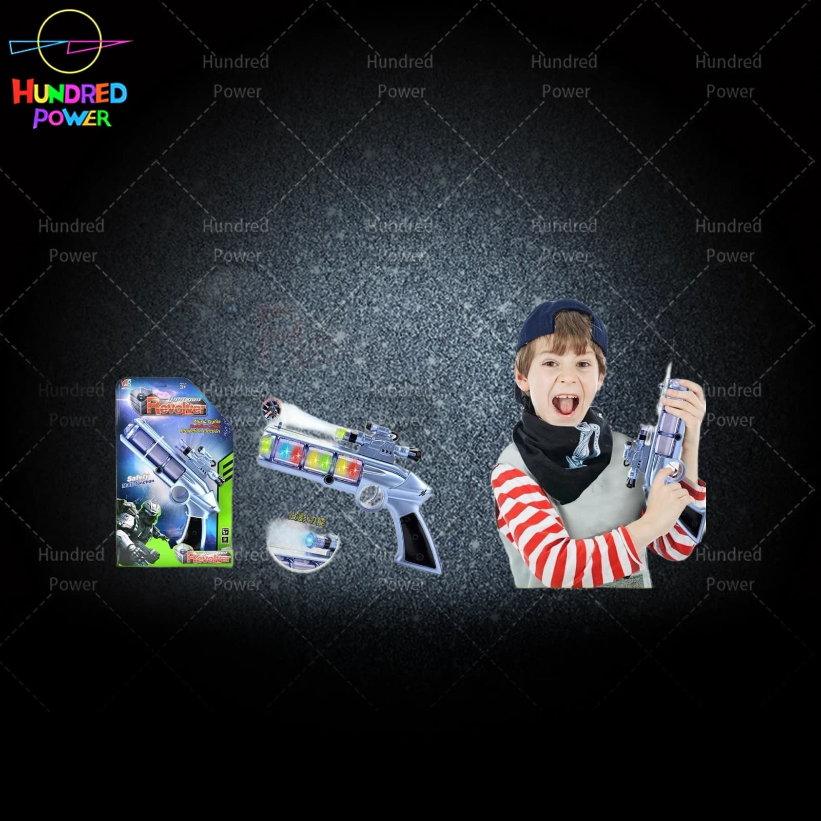 Space Projection Flashlight Gun