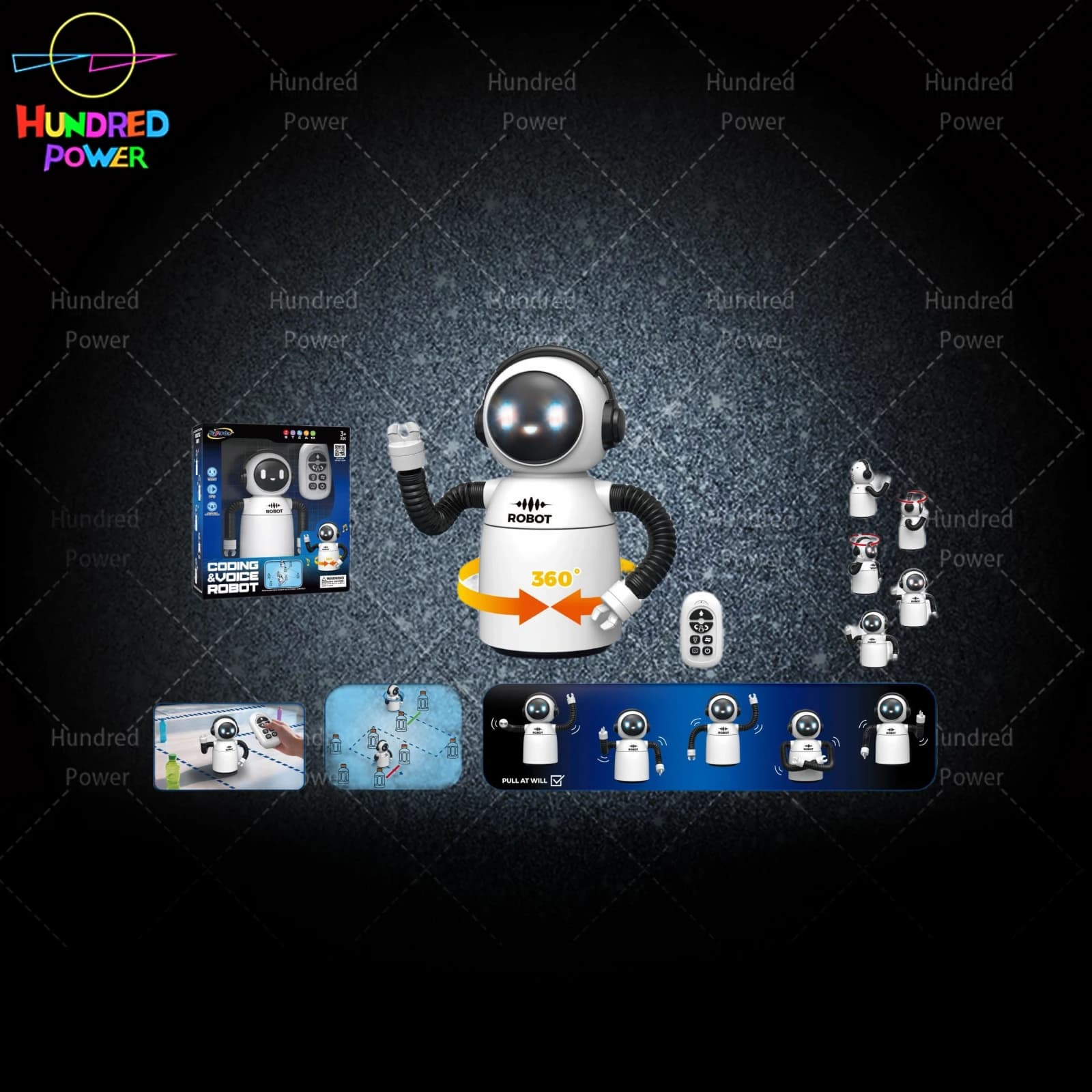 Remote Control Programmable Voice-Controlled Robot - Finished Version (Baijiada STEAM/STEM Science Experiment, DIY, Assembly)