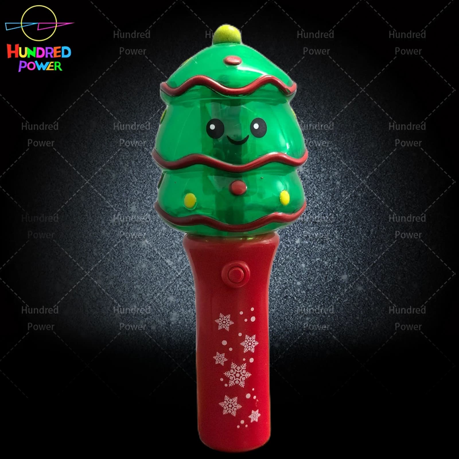 Christmas Tree Mini Rotating Light Wand (24pcs, 3 styles assorted), 3*AG13 (included)