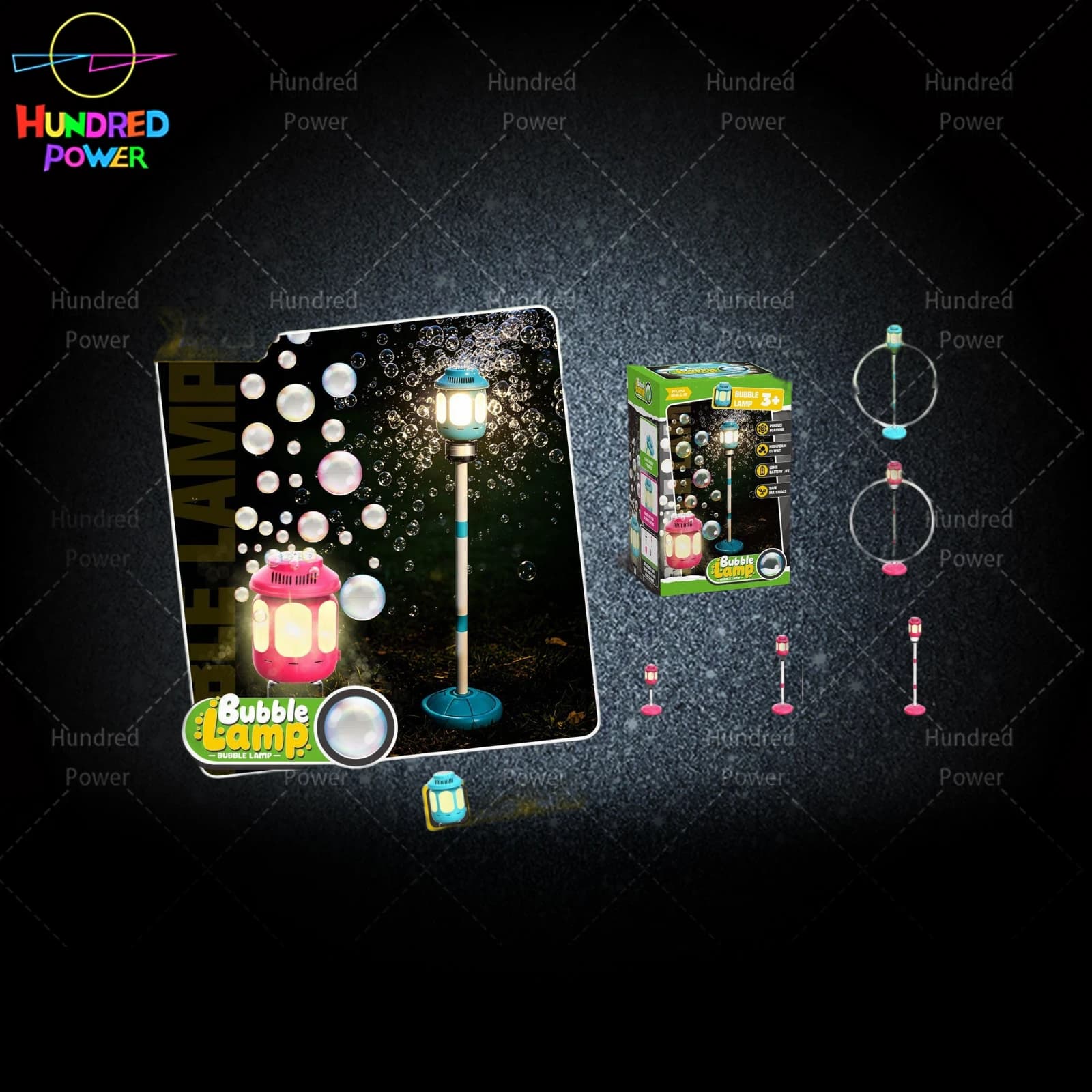 Mini Bubble Machine with Lights (No Music)