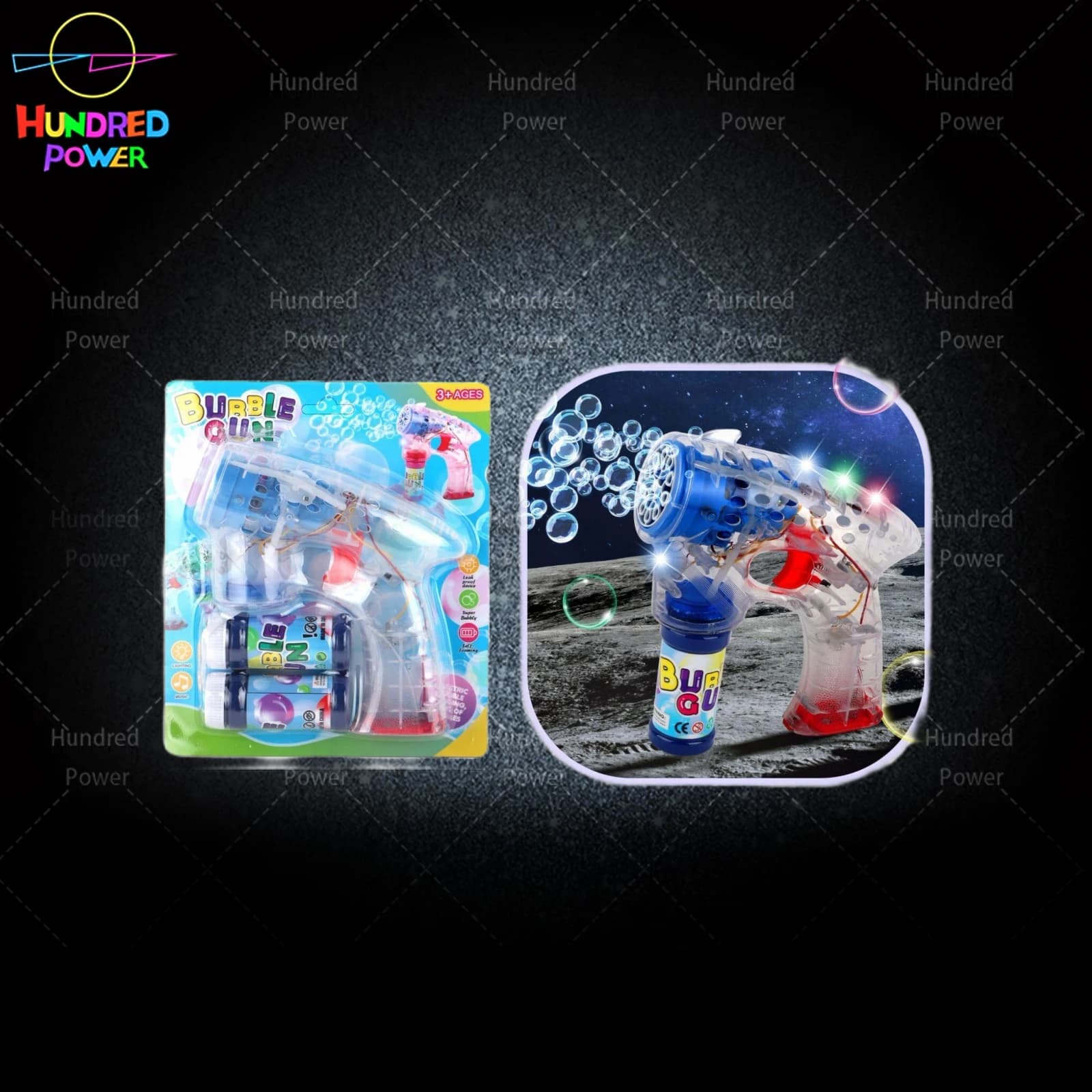 Classic Bubble Gun (10 holes), 3*AA batteries not included, electric automatic bubble gun, handheld bubble gun, bubble blowing toy