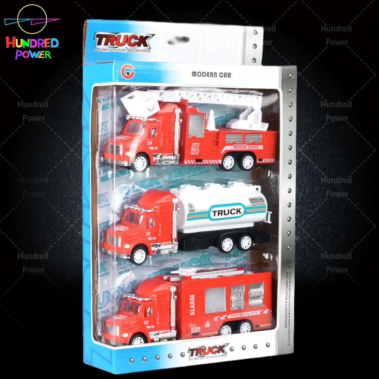 (Large) Friction-Powered Fire Truck