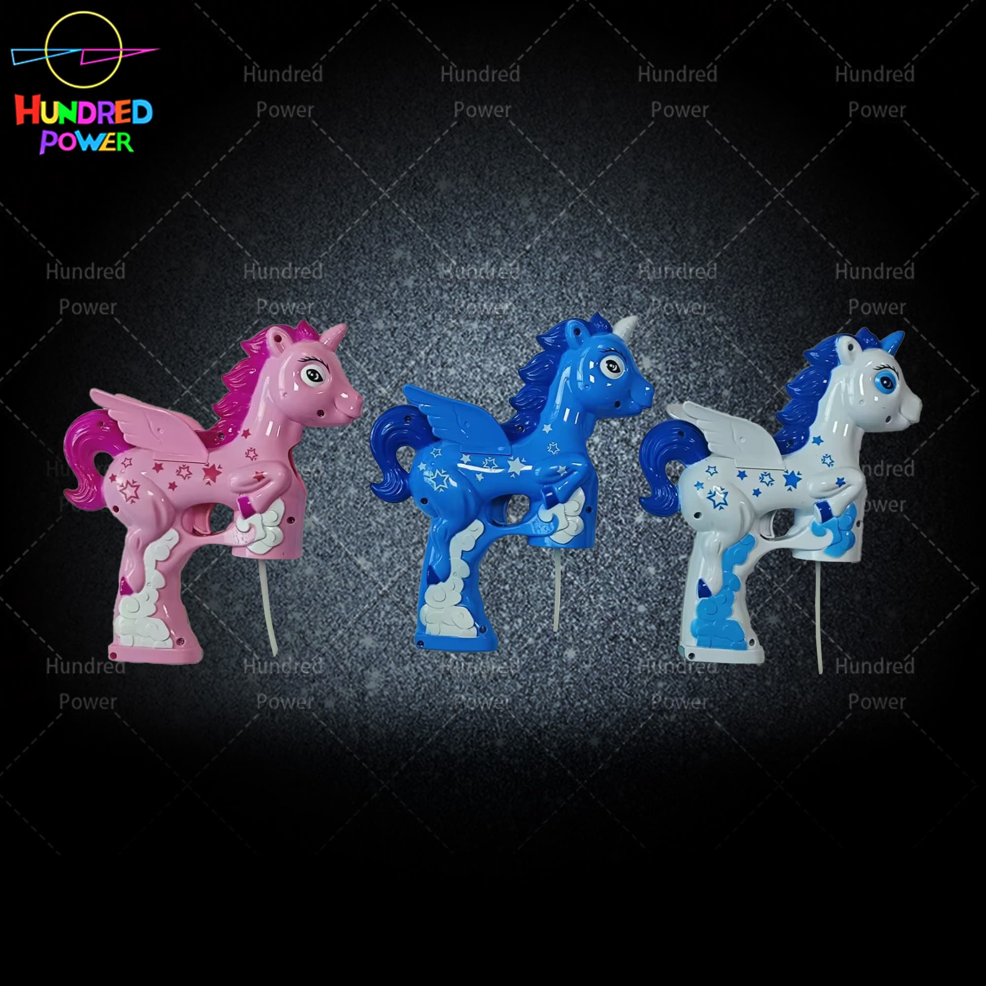 Unicorn Bubble Gun wholesale bubble and light toy, SKU HP-7418