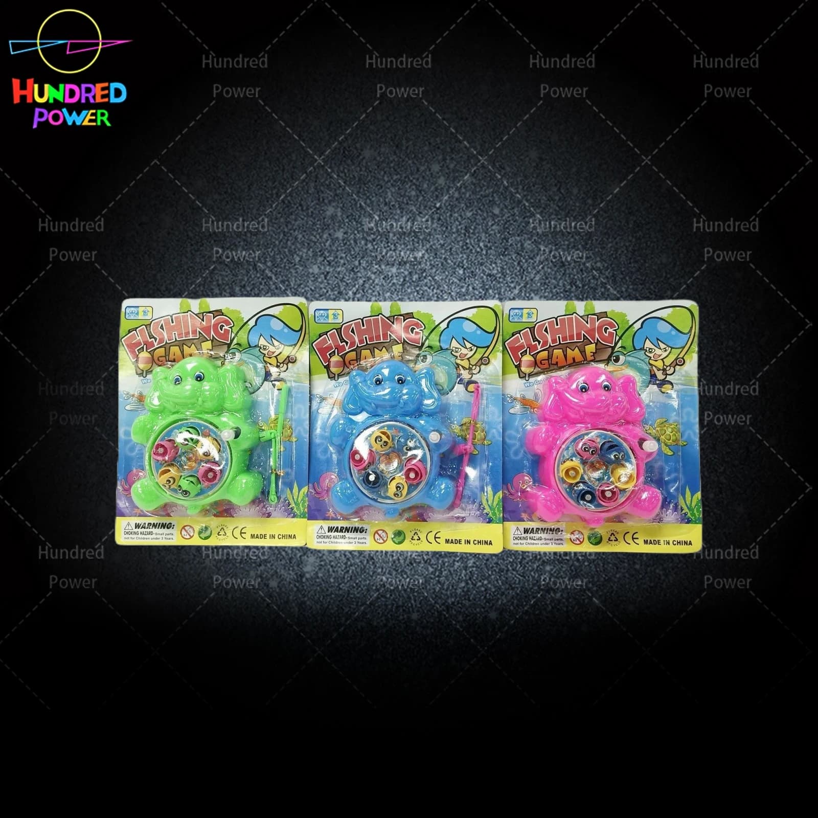 Wind-up Fishing toys in three colors