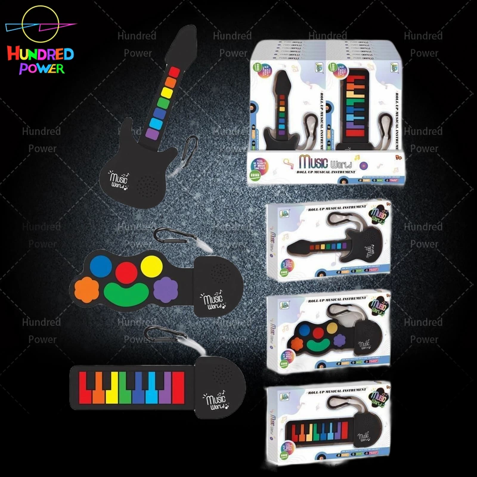Silicone Mini Musical Instruments (12-Piece Set)