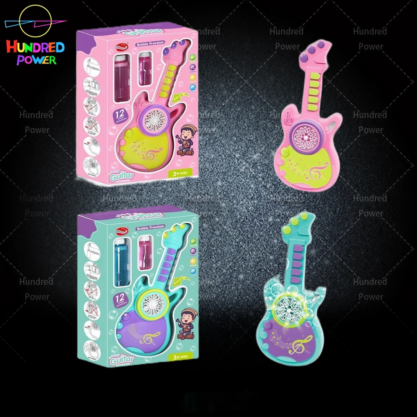 Fully Automatic Guitar Bubble Machine (Batteries Not Included)