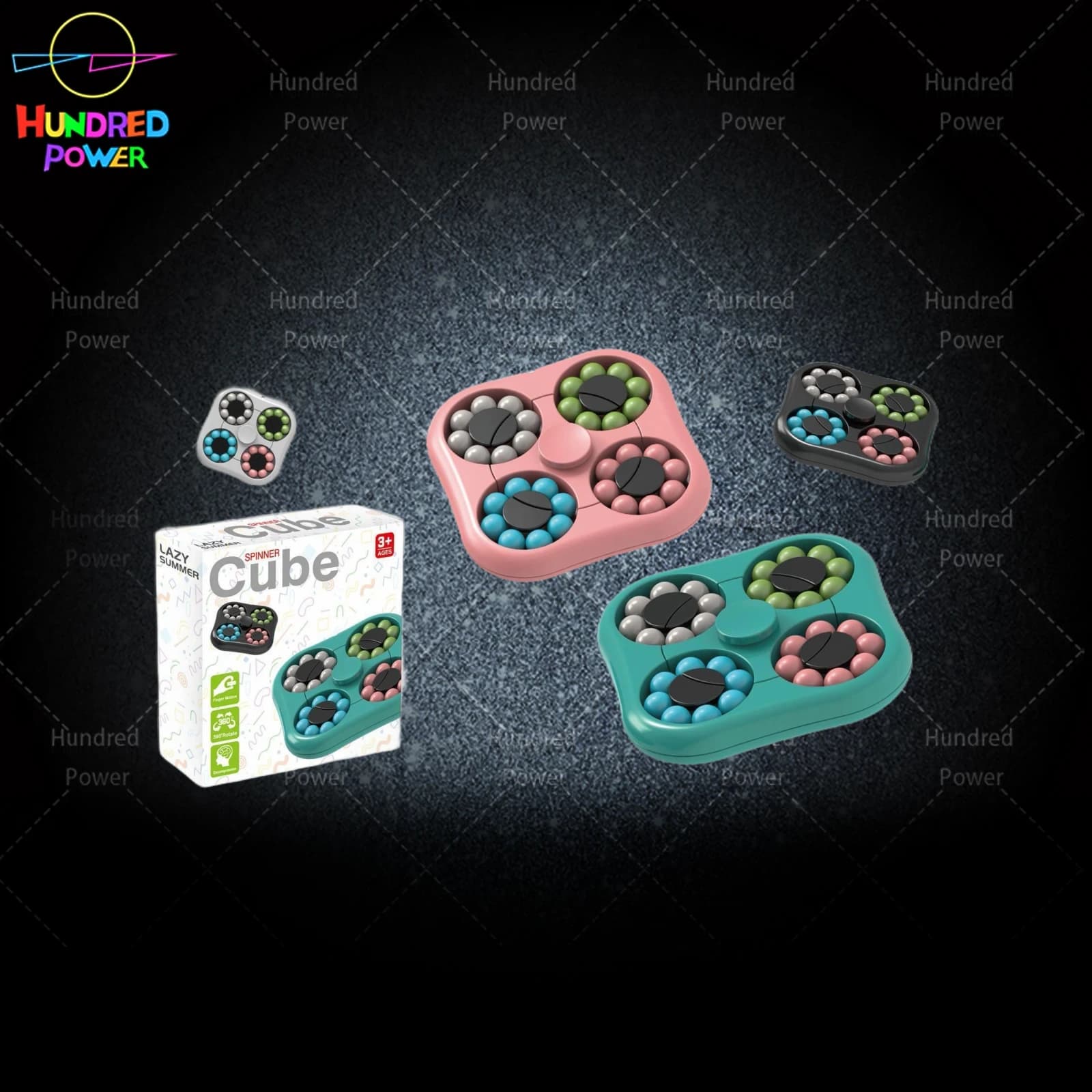 Four-Circle Magic Cube Spinner (Chinese/English) product image in default color