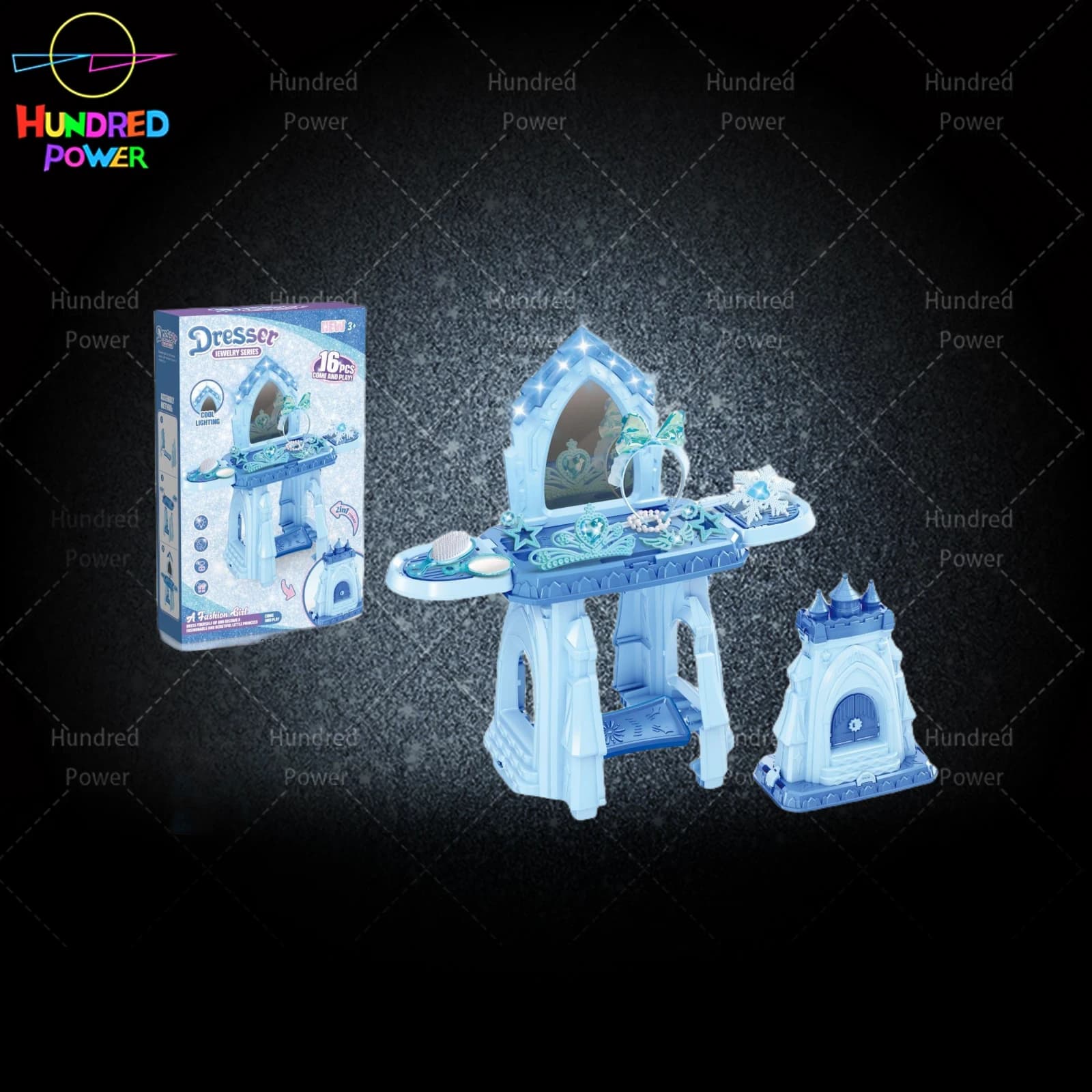 Ice Castle 2-in-1 Vanity Table (with Lights)