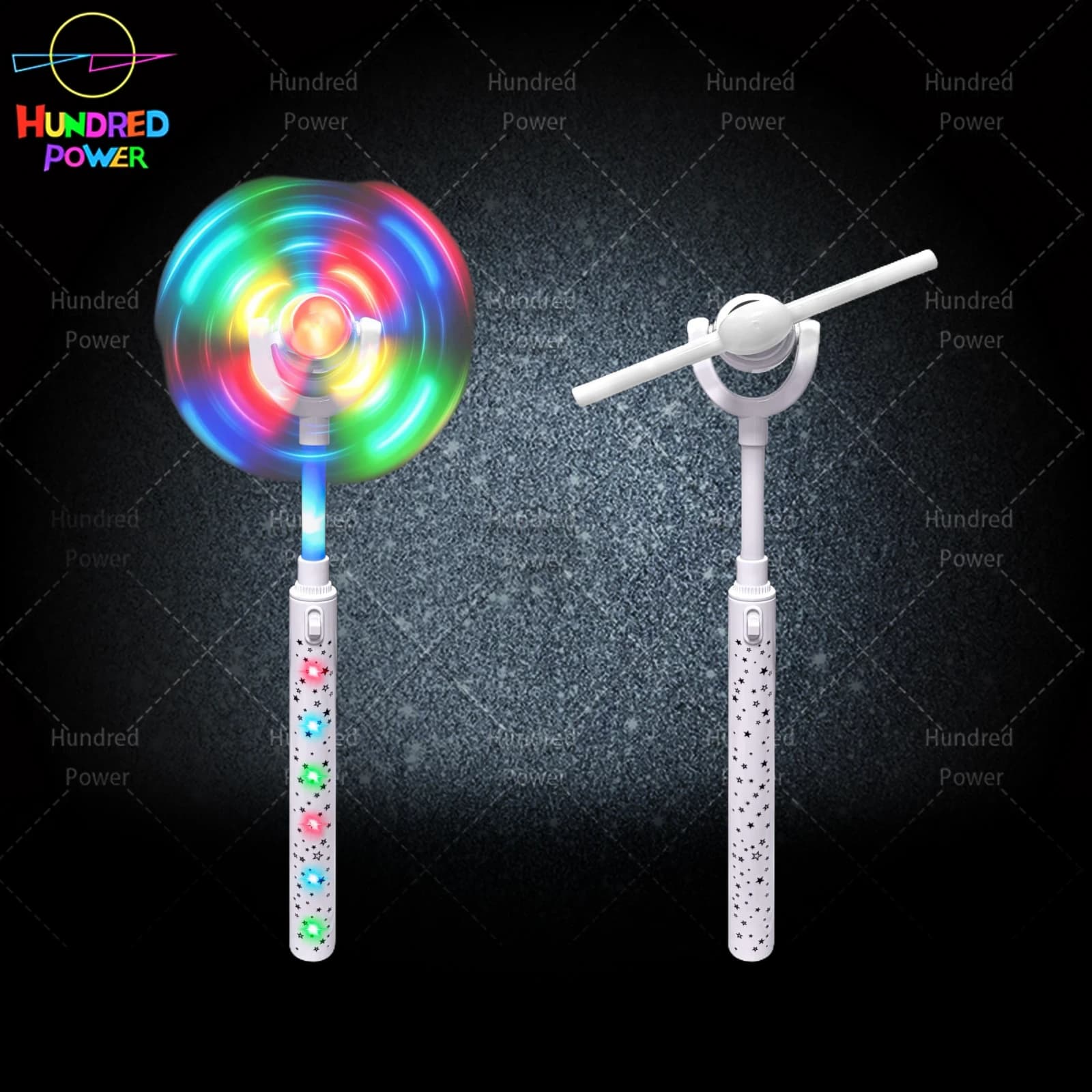12-Light Flashing Windmill Wand