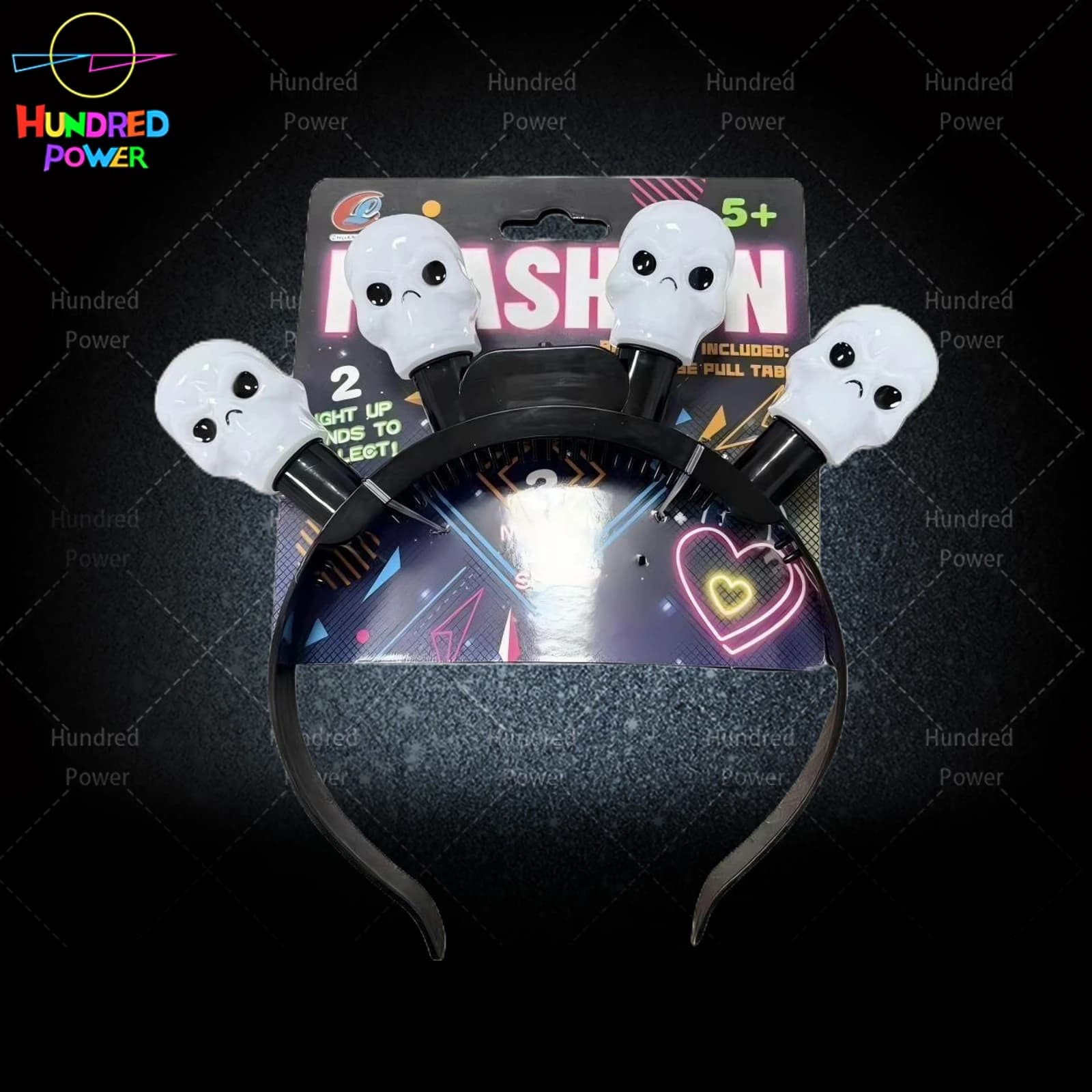 Halloween skull hair clip