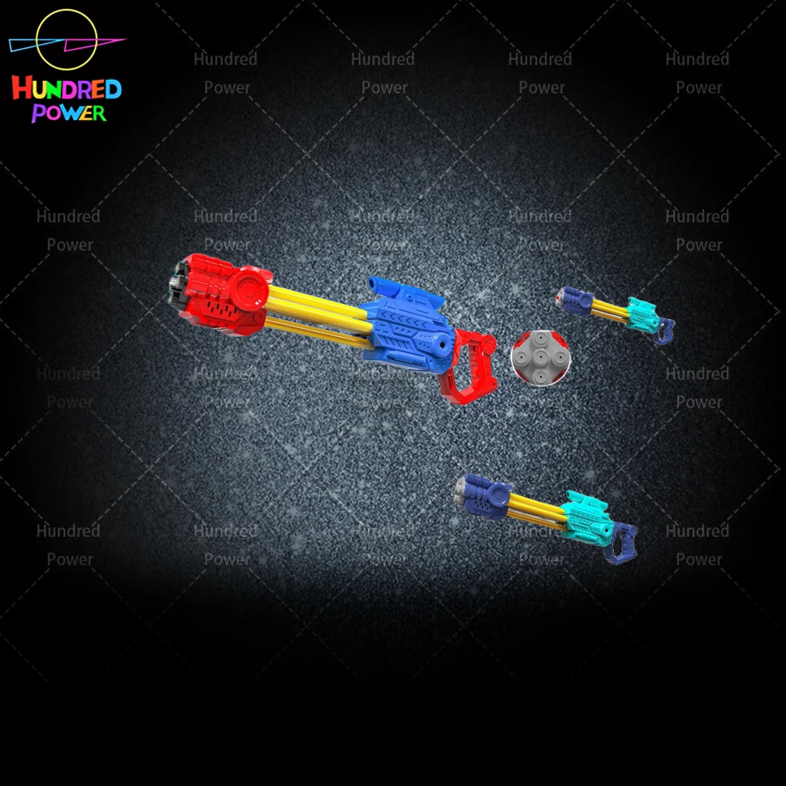 5-hole pull-out water gun in default color