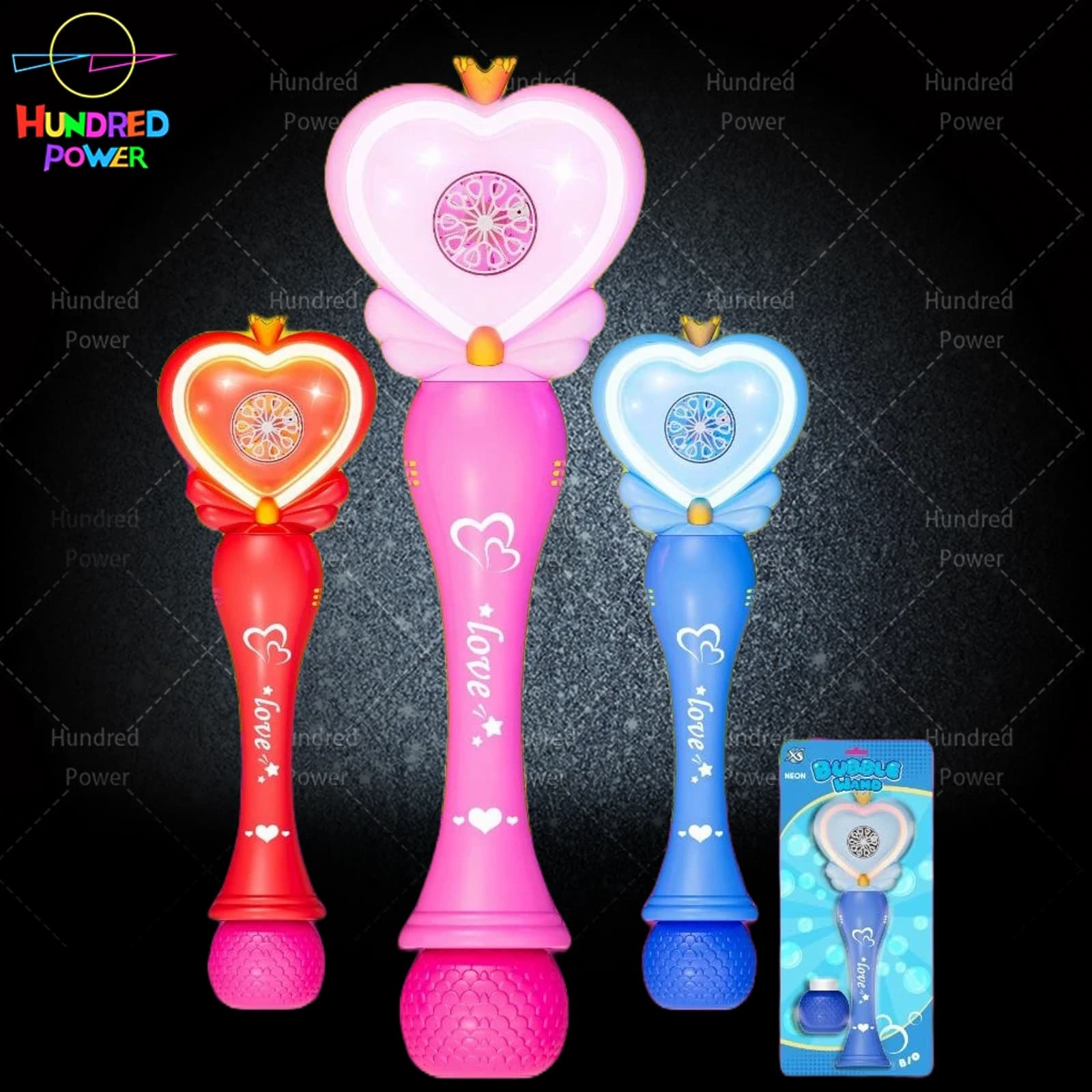 Heart Wand 10-Hole Treasure Box 3*AA Battery