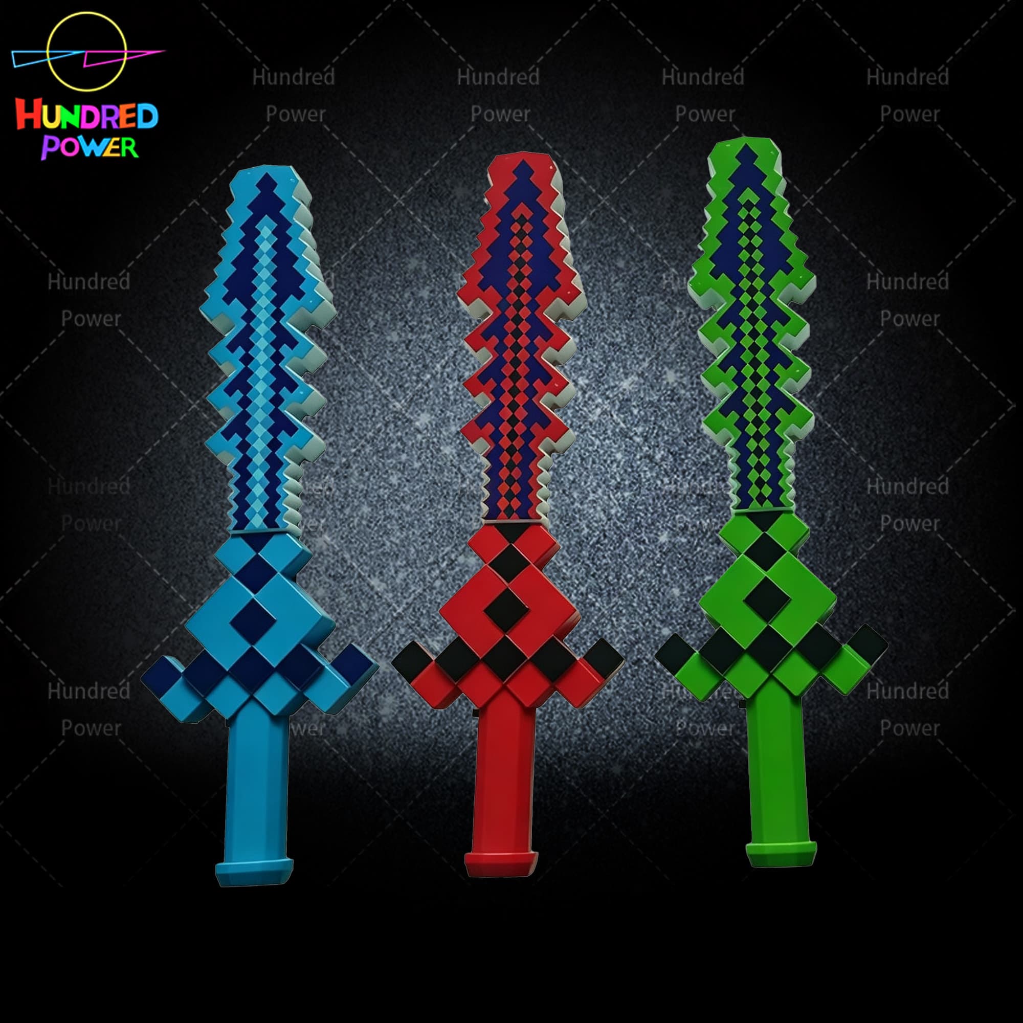 Grid Bubble Sword (Christmas Tree) light-up toy